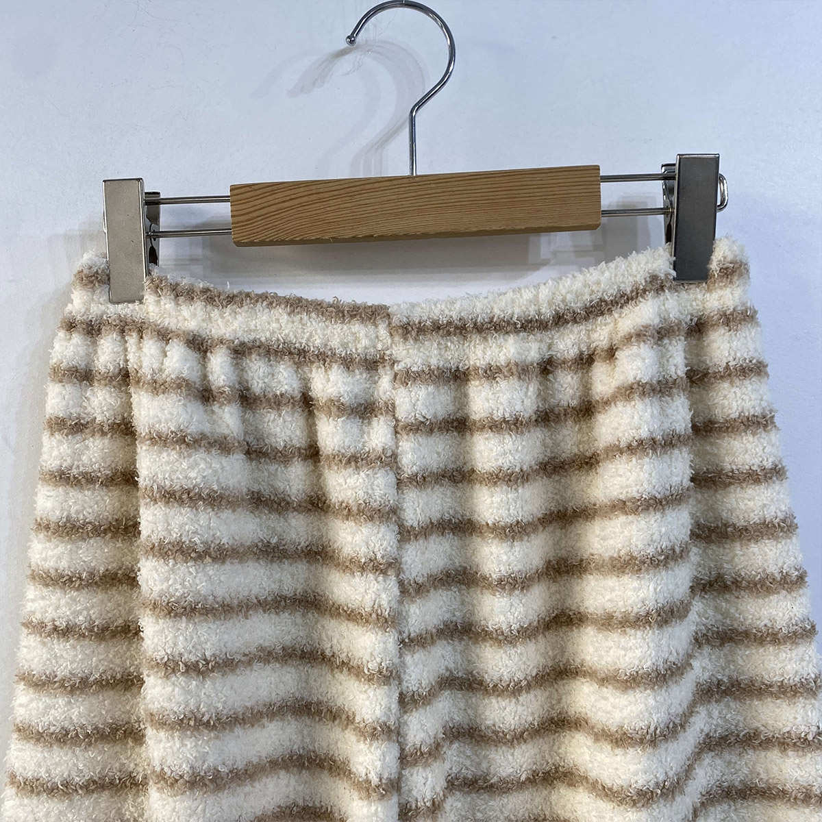 ソフトラウンドネックウエストゴム長袖ボーダーパンツTシャツパジャマSET | 詳細画像24