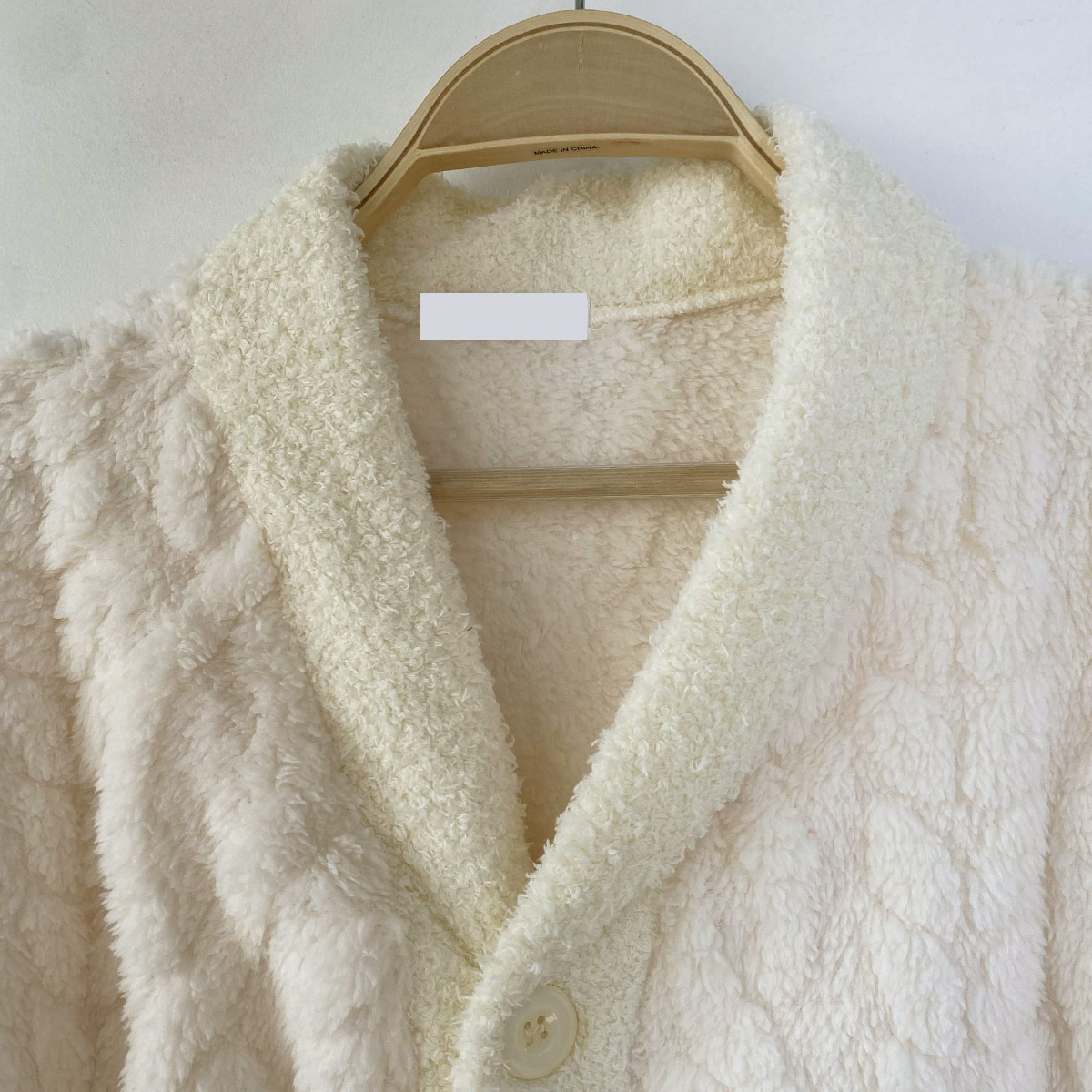 ソフトマイクロファイバーボタンウエストゴム長袖配色ケーブルパンツカーディガンパジャマSET | 詳細画像23