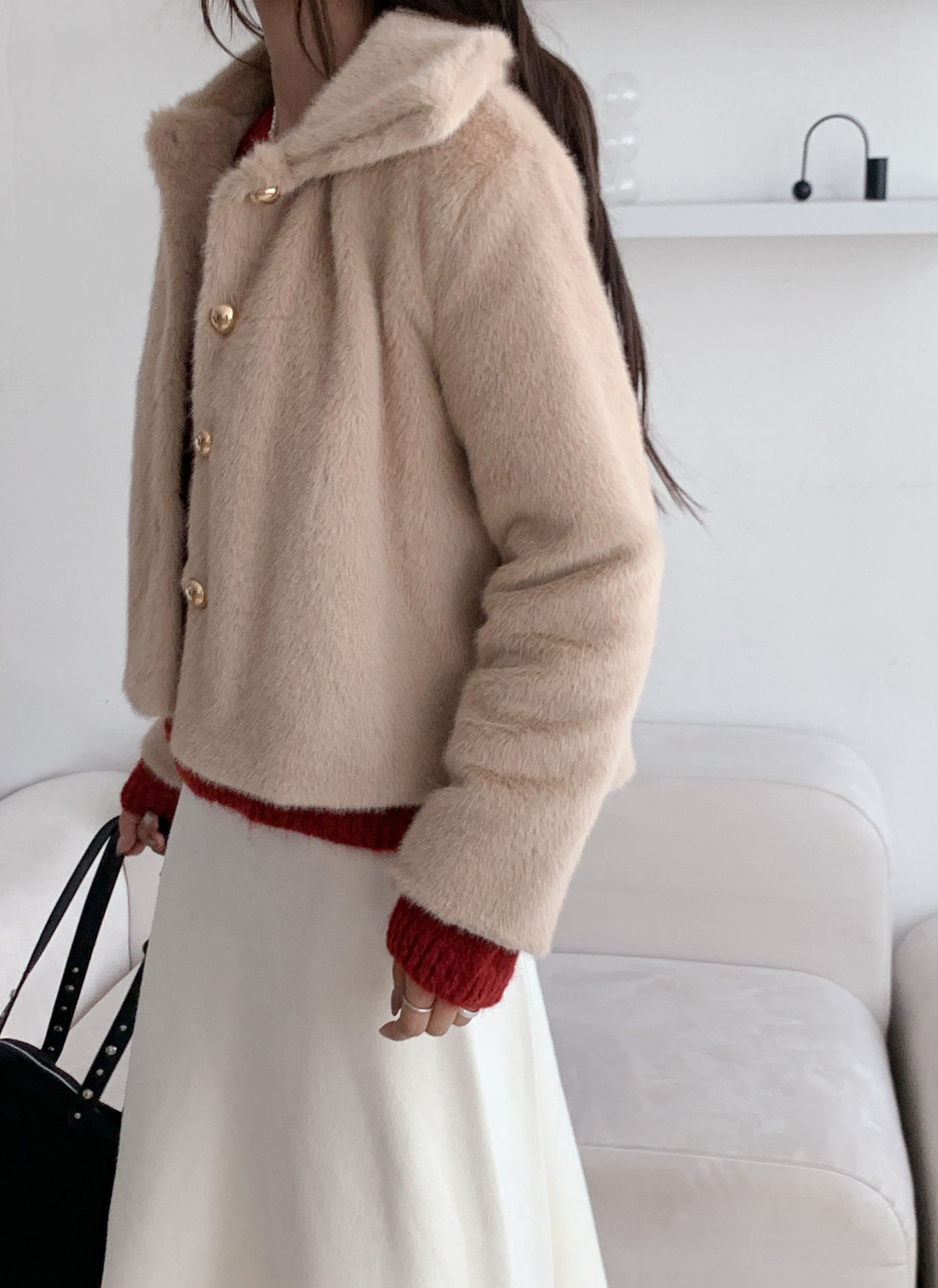 エコファーカラーショートジャケット | DHOLIC | 詳細画像5