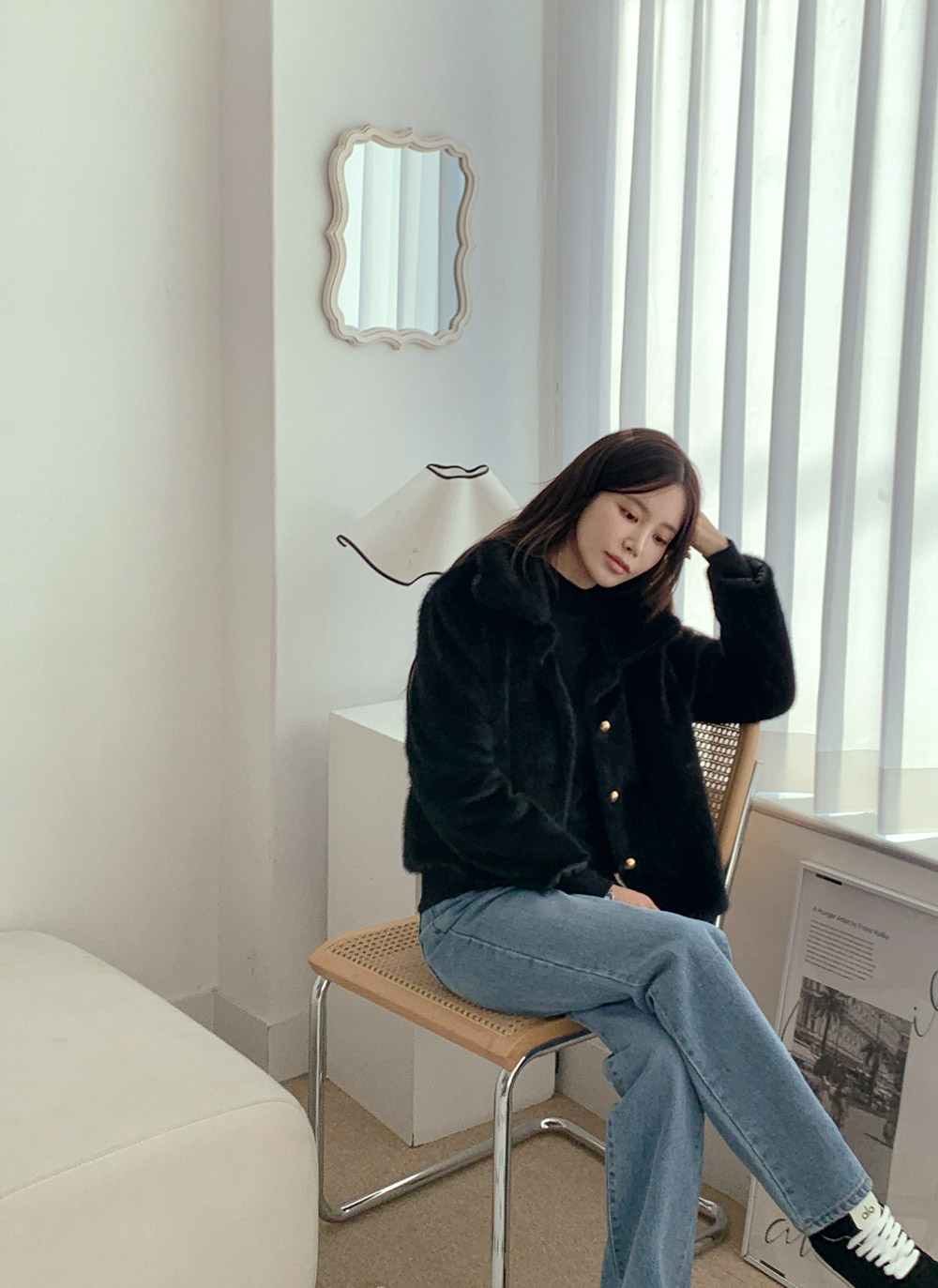 エコファーカラーショートジャケット | DHOLIC | 詳細画像12