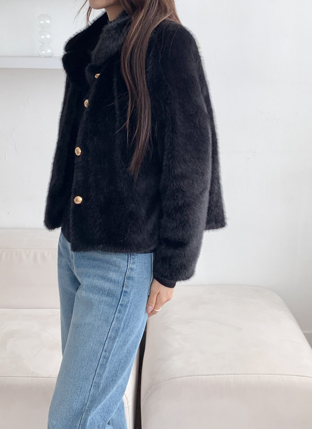 エコファーカラーショートジャケット | DHOLIC | 詳細画像16