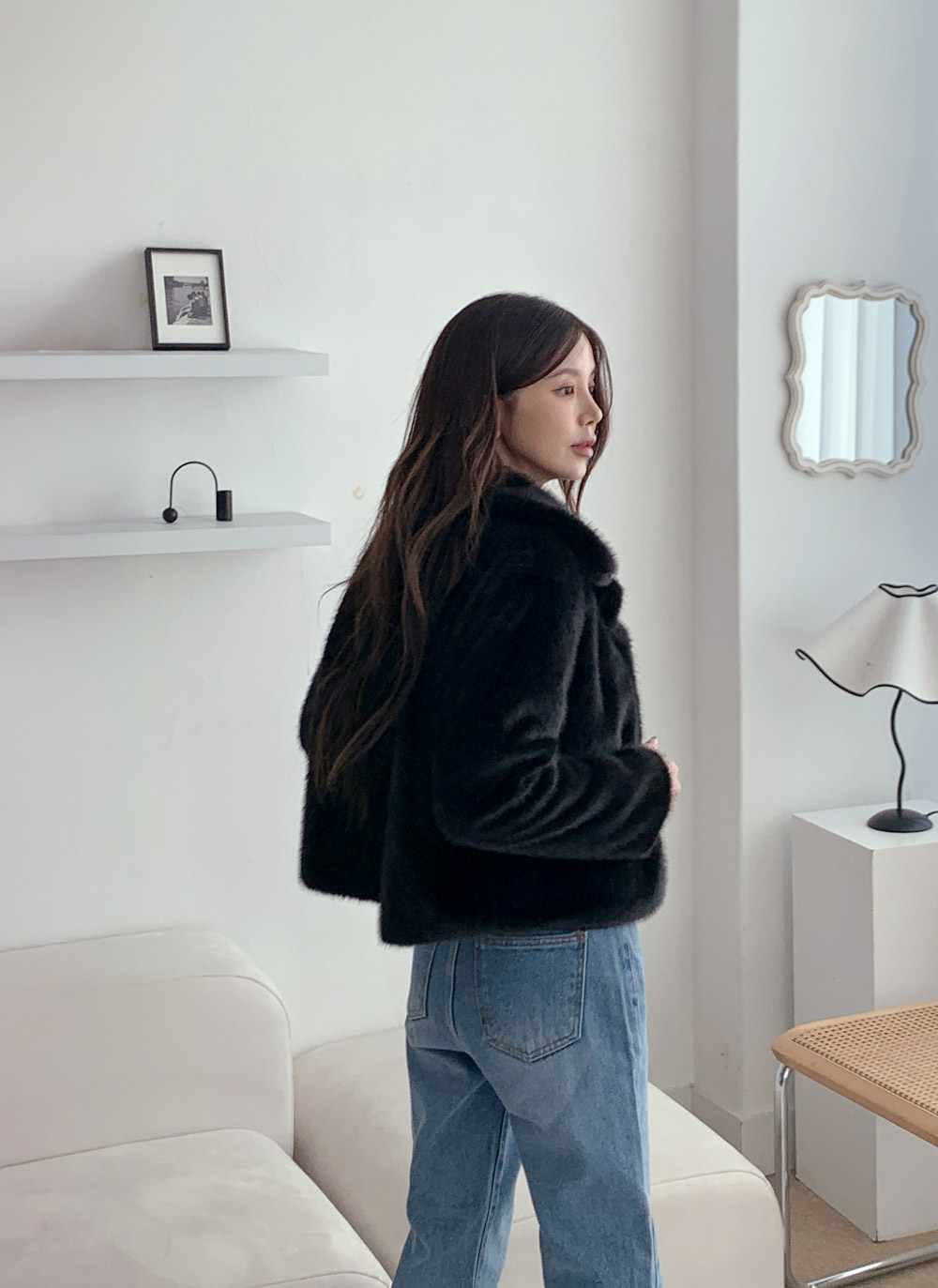 エコファーカラーショートジャケット | DHOLIC | 詳細画像19