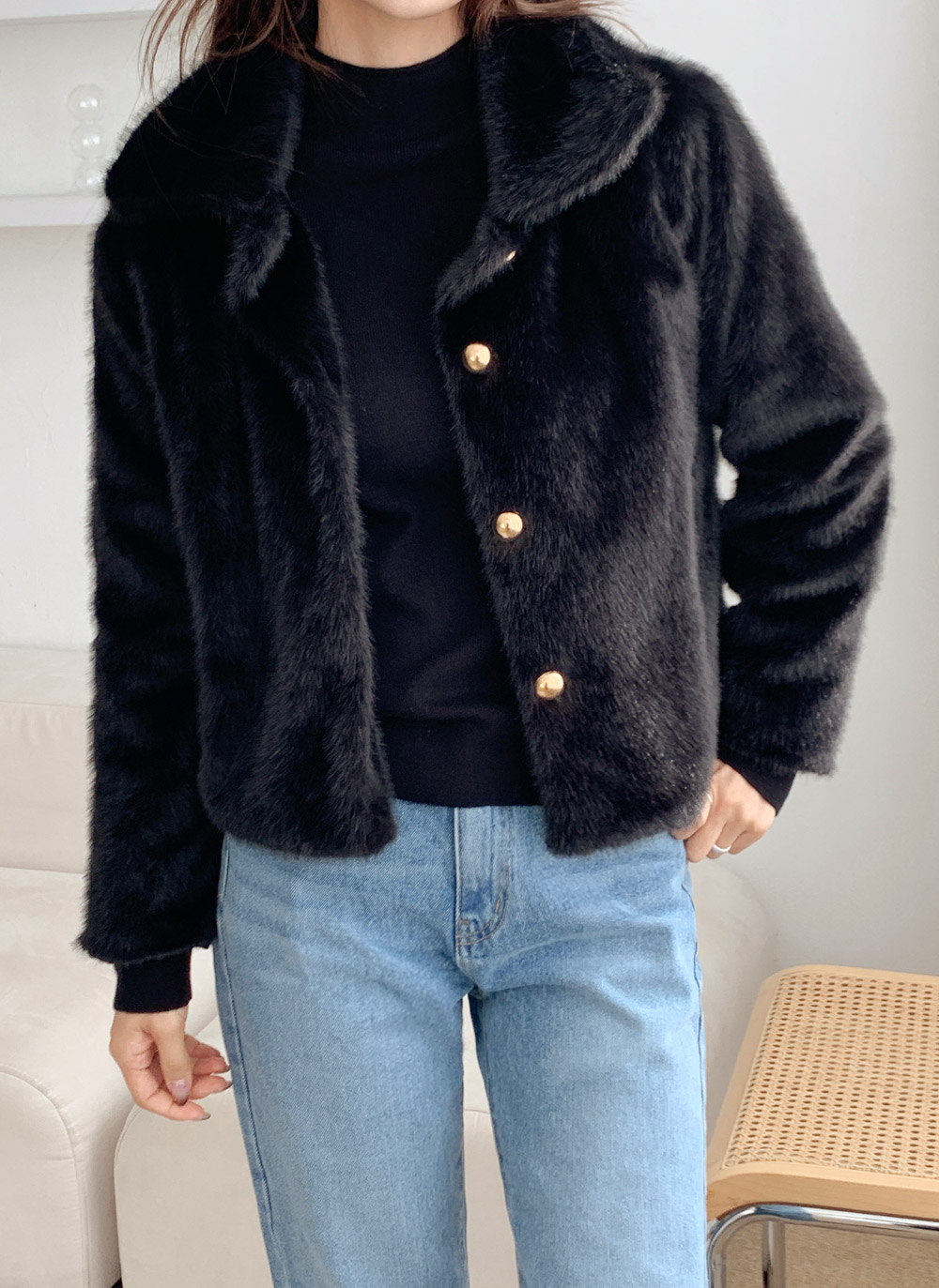 エコファーカラーショートジャケット | DHOLIC | 詳細画像20