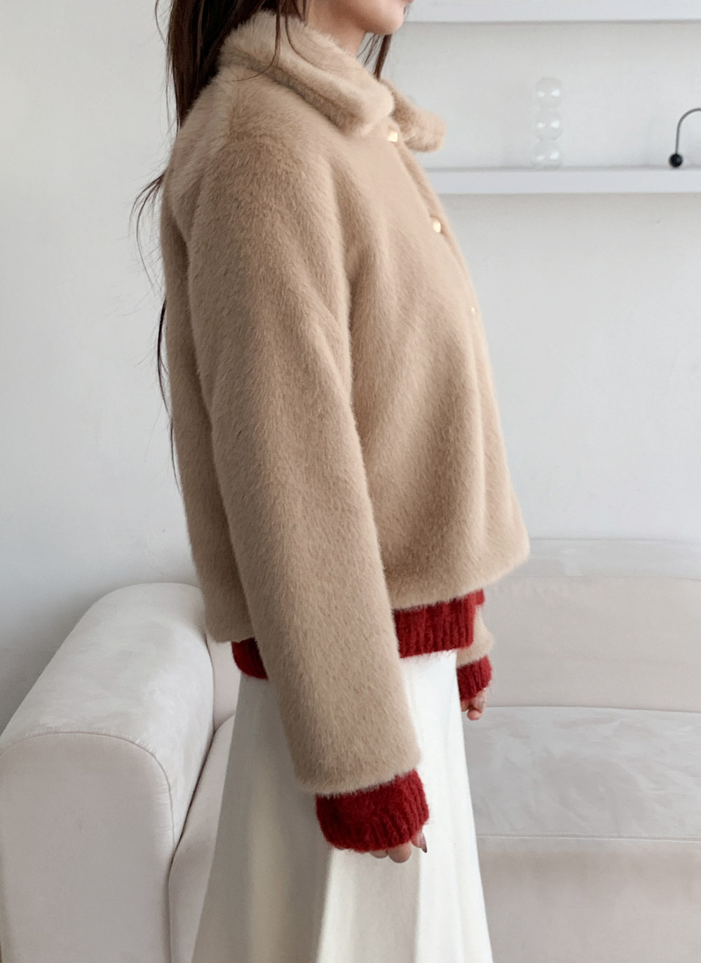 エコファーカラーショートジャケット | DHOLIC | 詳細画像22