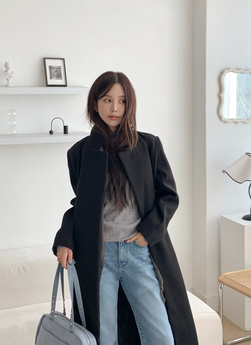 ロングキルティングコートストラップ付 | DHOLIC | 詳細画像5