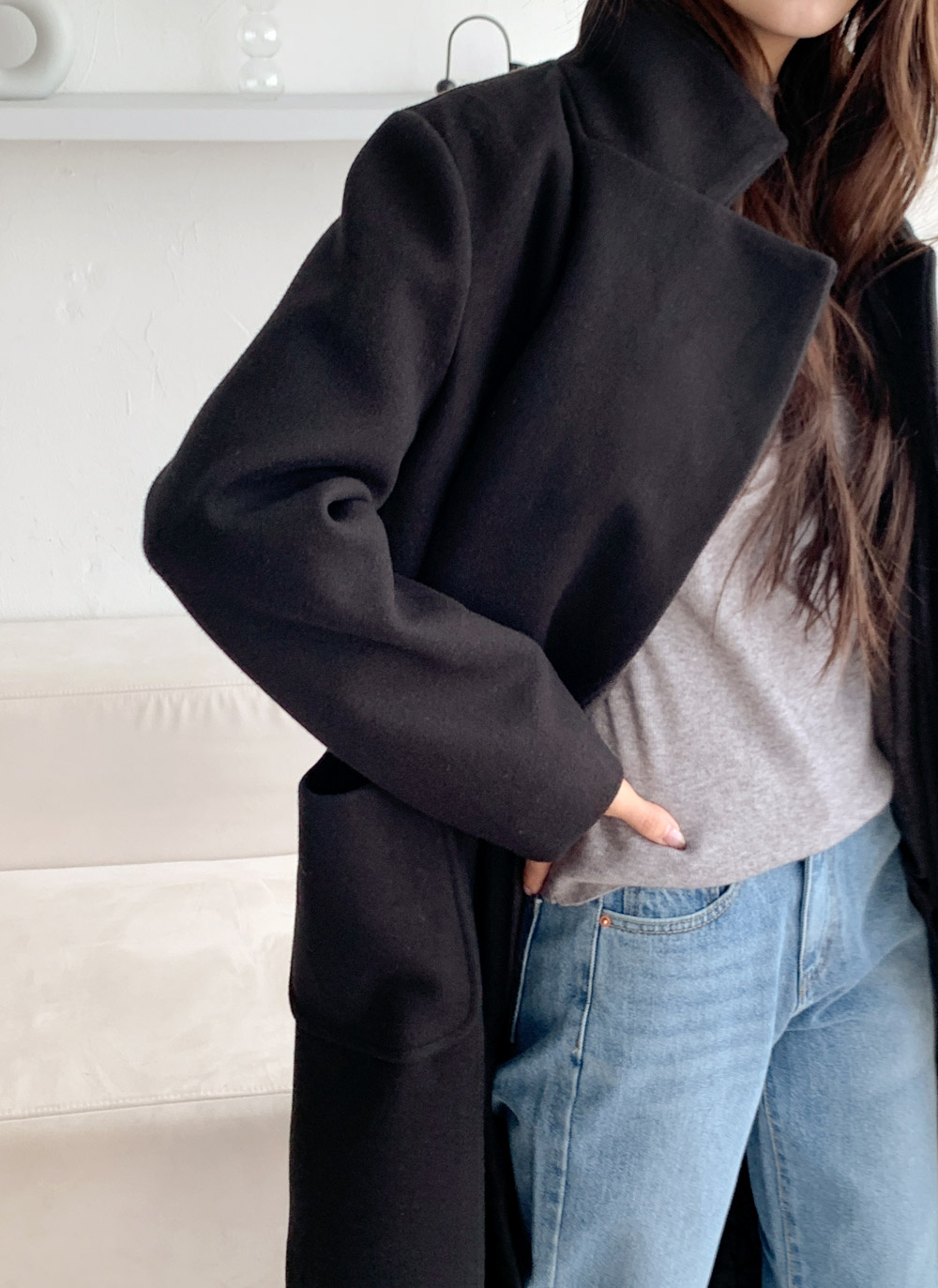 ロングキルティングコートストラップ付 | DHOLIC | 詳細画像6