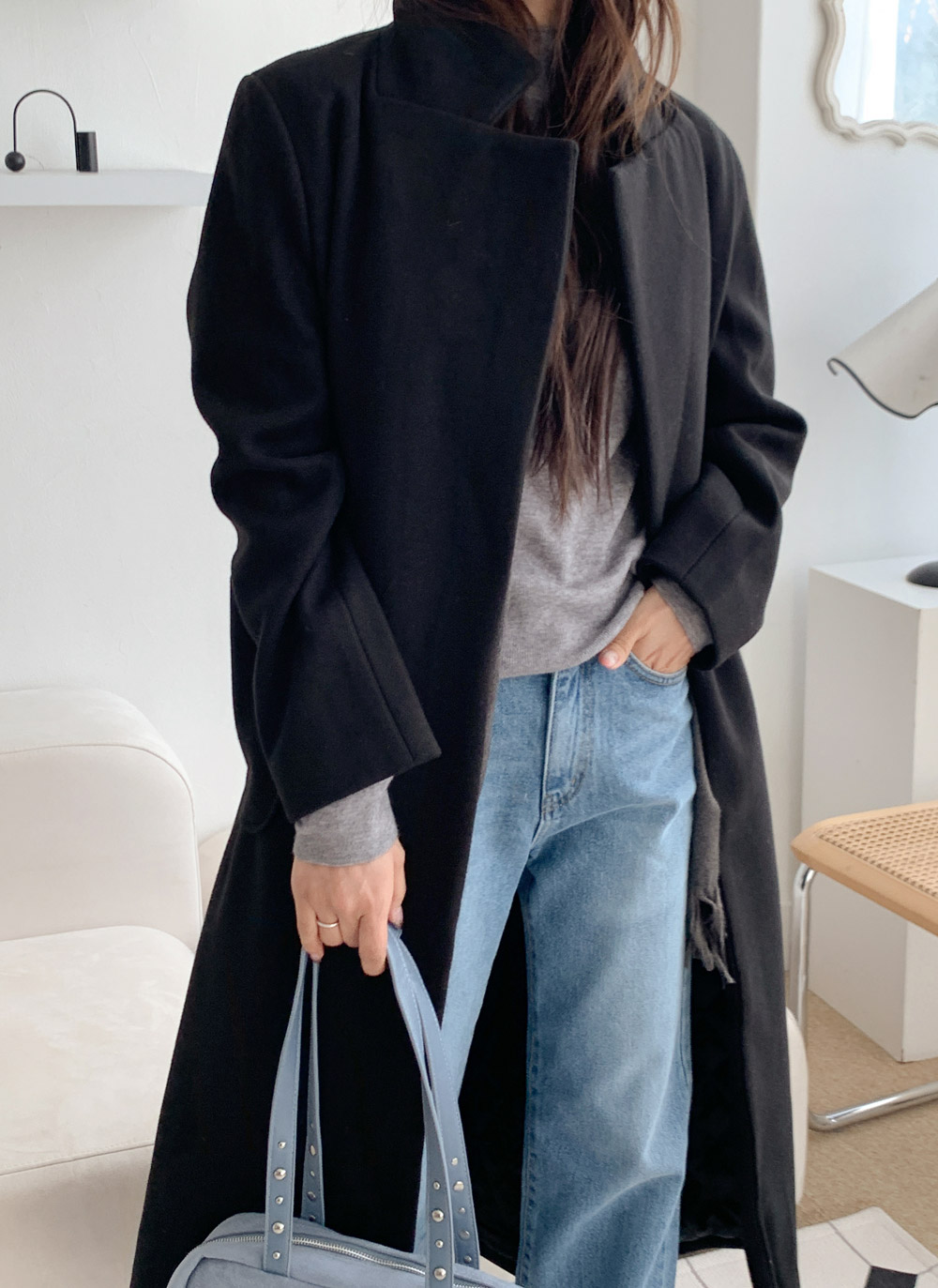 ロングキルティングコートストラップ付 | DHOLIC | 詳細画像7