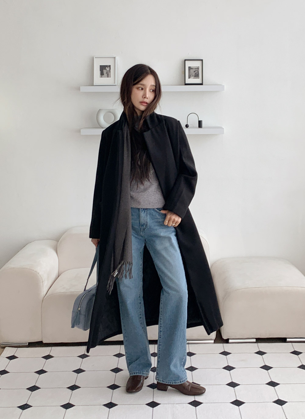 ロングキルティングコートストラップ付 | DHOLIC | 詳細画像8