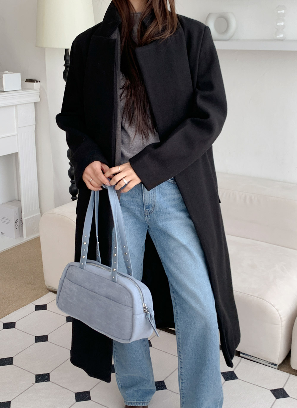 ロングキルティングコートストラップ付 | DHOLIC | 詳細画像9