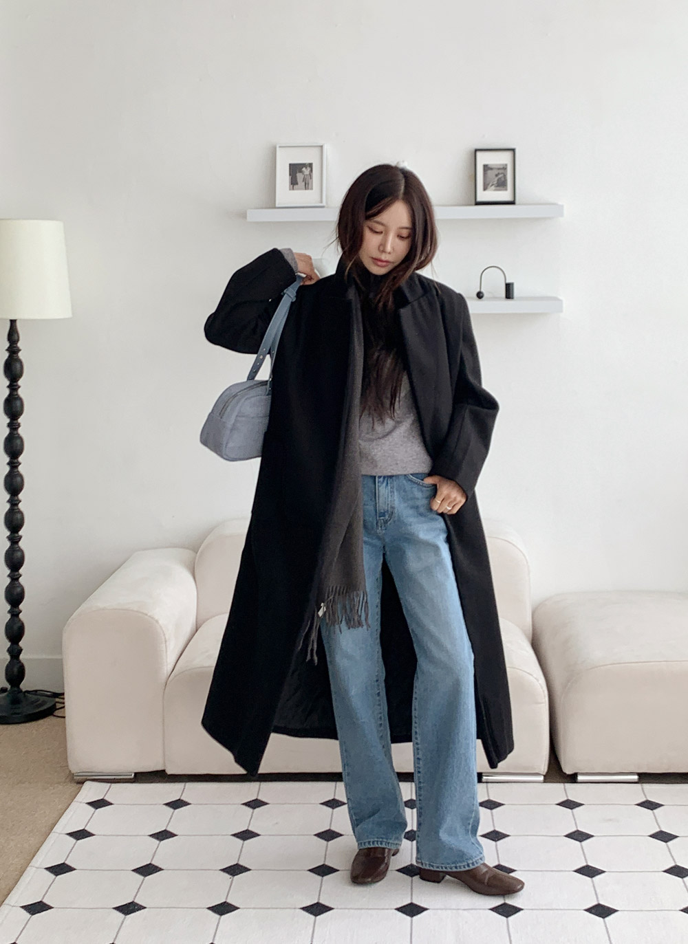 ロングキルティングコートストラップ付 | DHOLIC | 詳細画像10