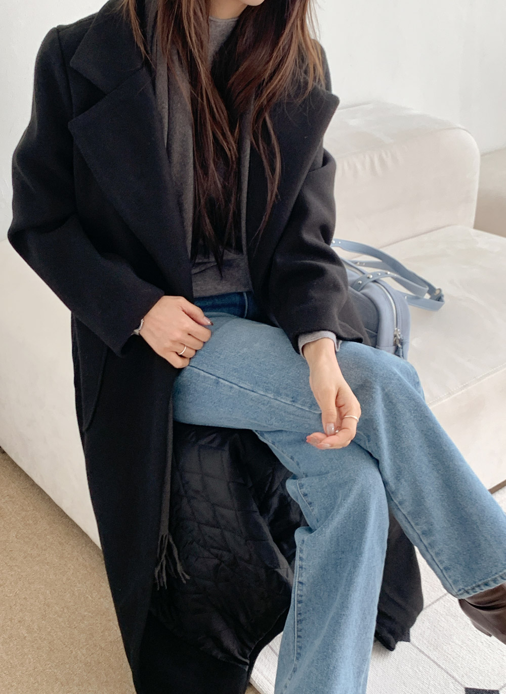 ロングキルティングコートストラップ付 | DHOLIC | 詳細画像15