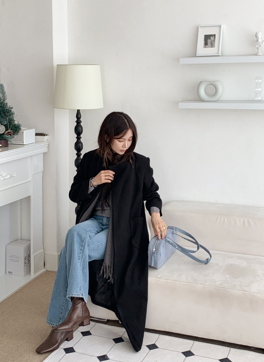 ロングキルティングコートストラップ付 | DHOLIC | 詳細画像16