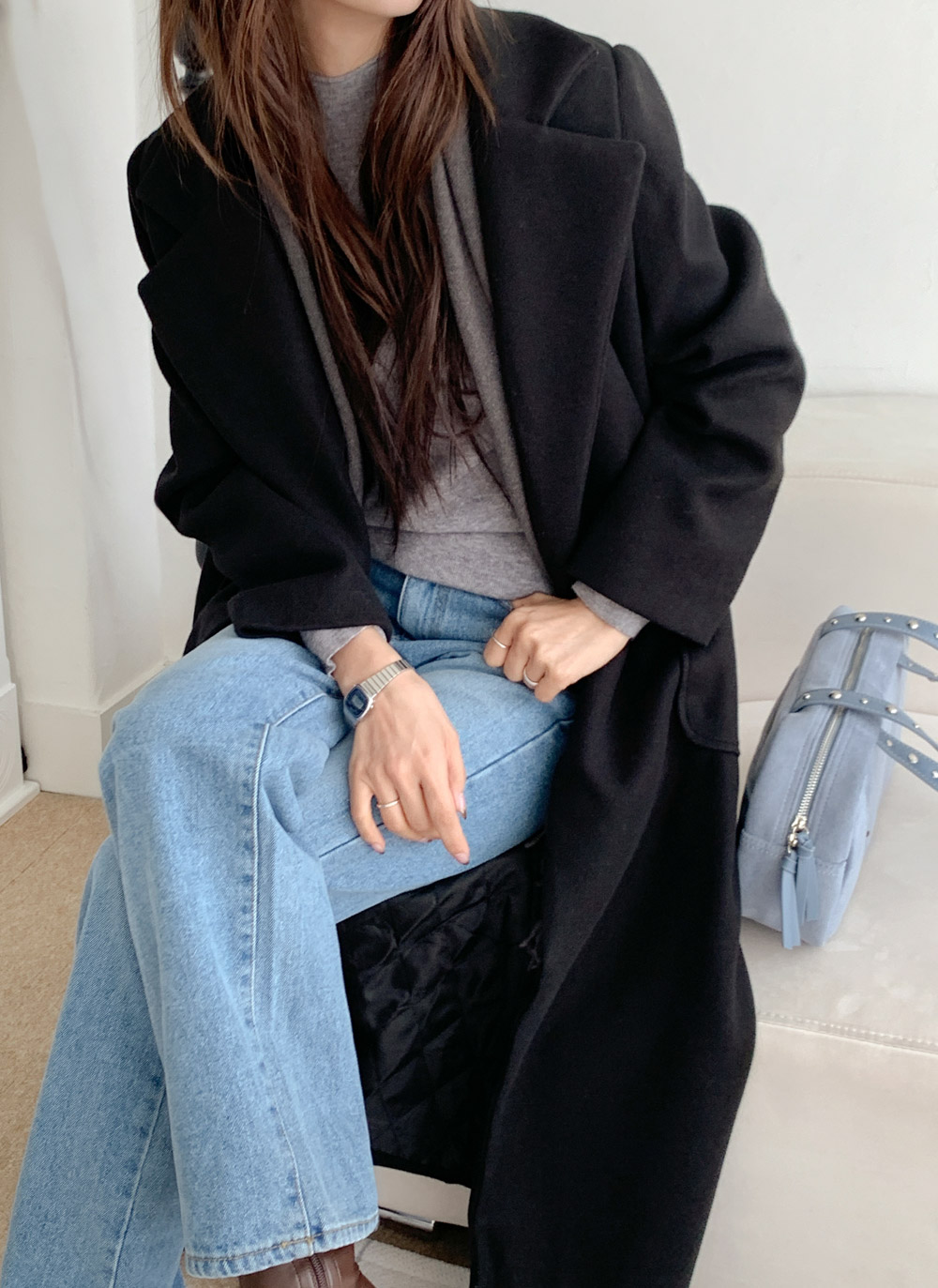 ロングキルティングコートストラップ付 | DHOLIC | 詳細画像18