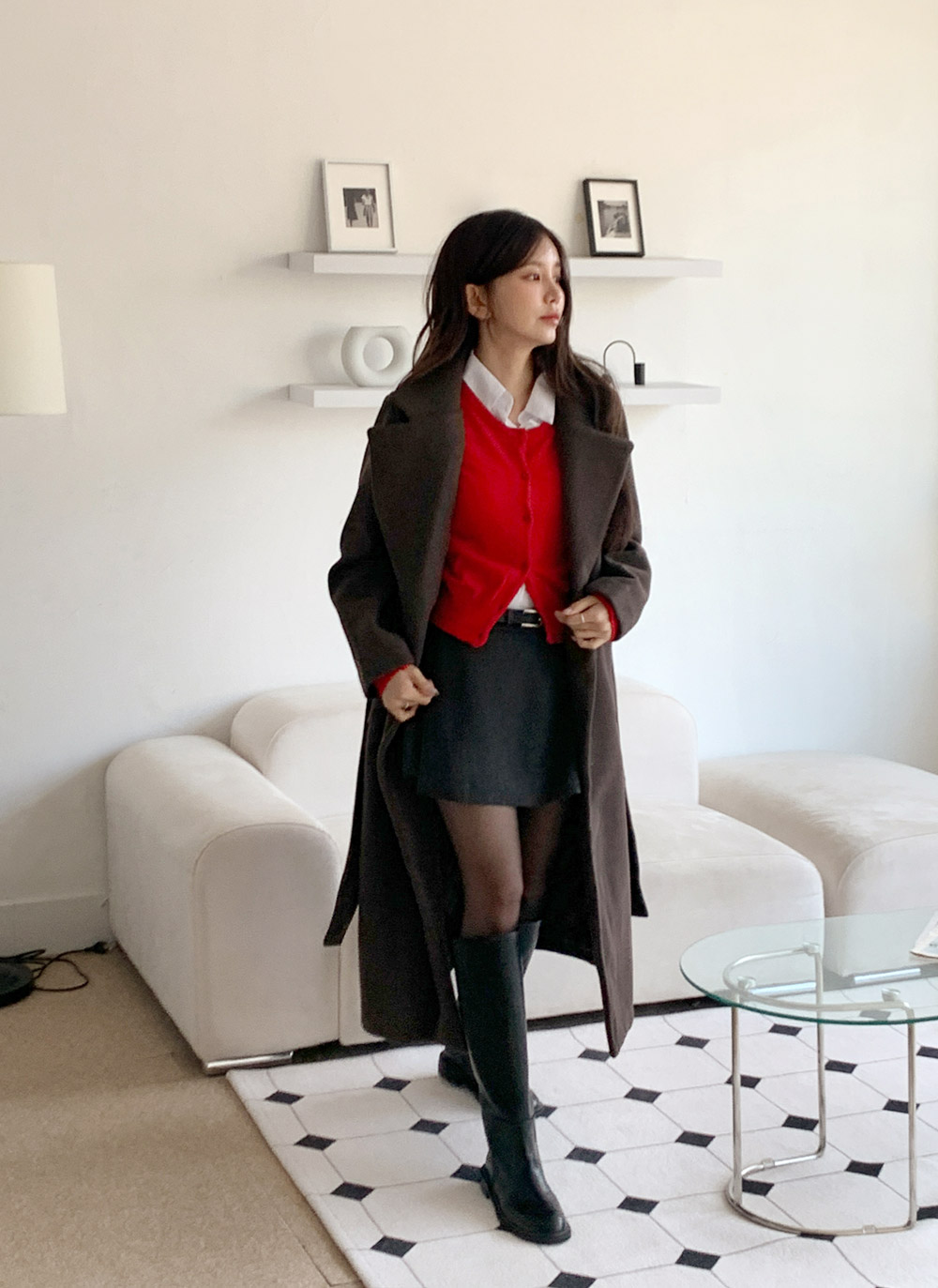 ロングキルティングコートストラップ付 | DHOLIC | 詳細画像20