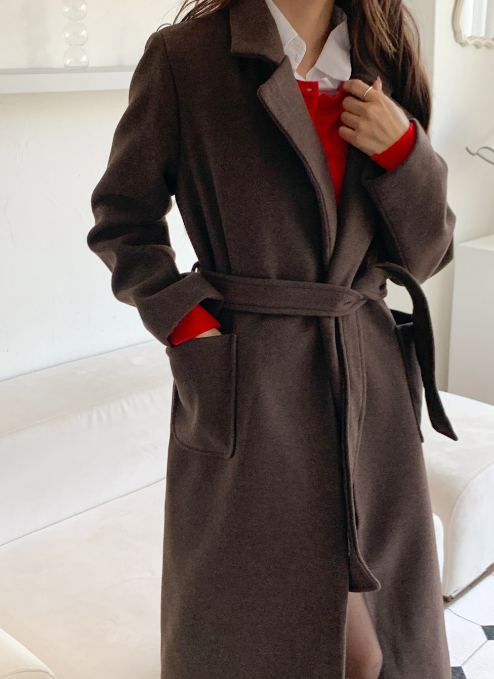 ロングキルティングコートストラップ付 | DHOLIC | 詳細画像22