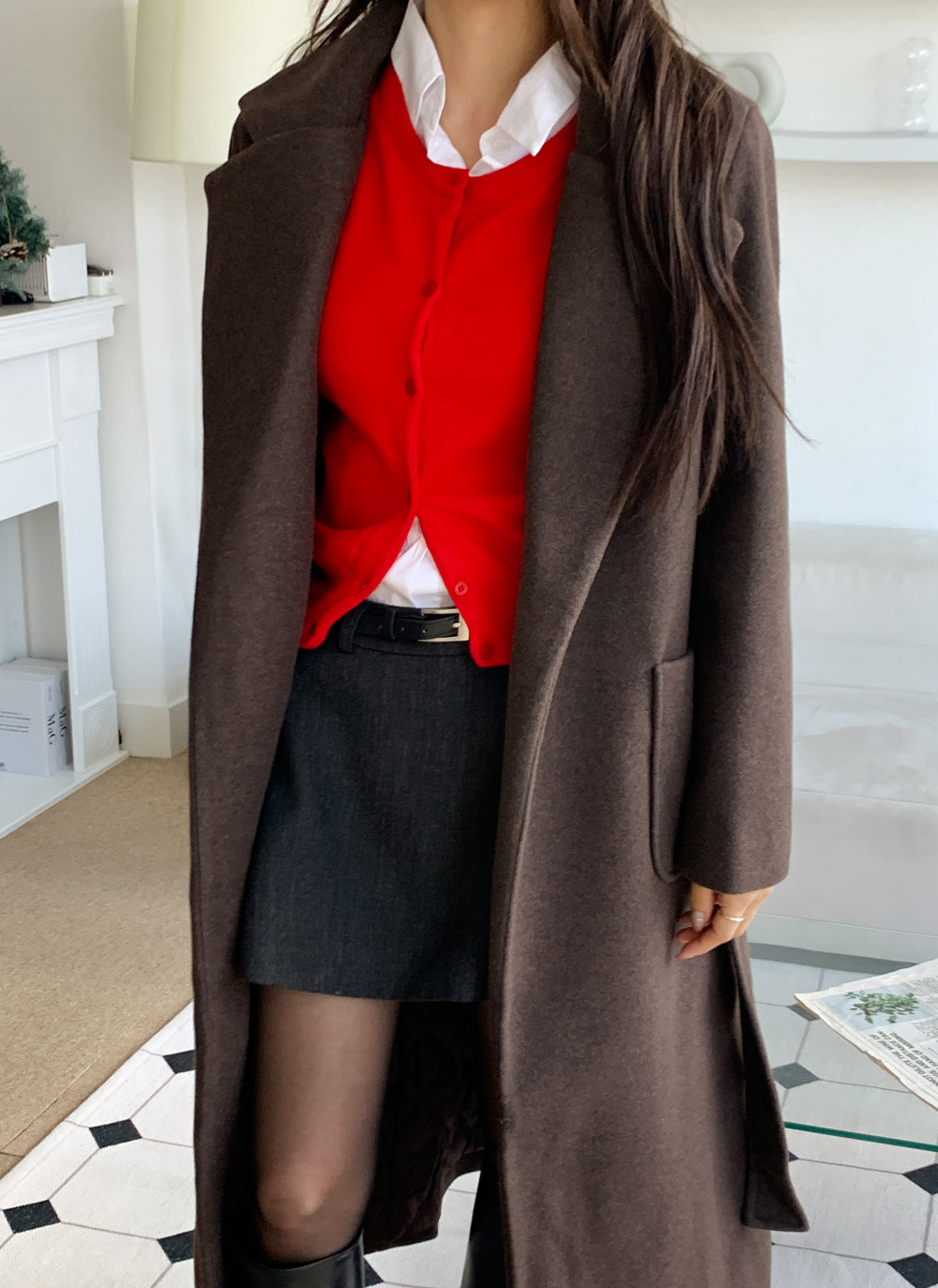 ロングキルティングコートストラップ付 | DHOLIC | 詳細画像24