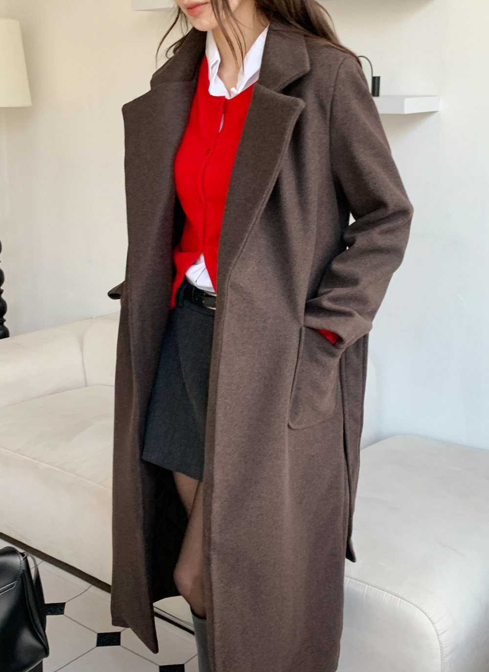 ロングキルティングコートストラップ付 | DHOLIC | 詳細画像25