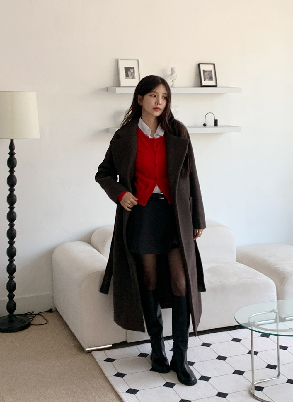 ロングキルティングコートストラップ付 | DHOLIC | 詳細画像26