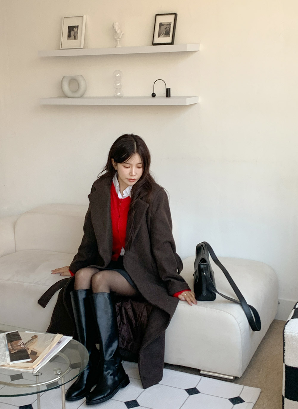 ロングキルティングコートストラップ付 | DHOLIC | 詳細画像30