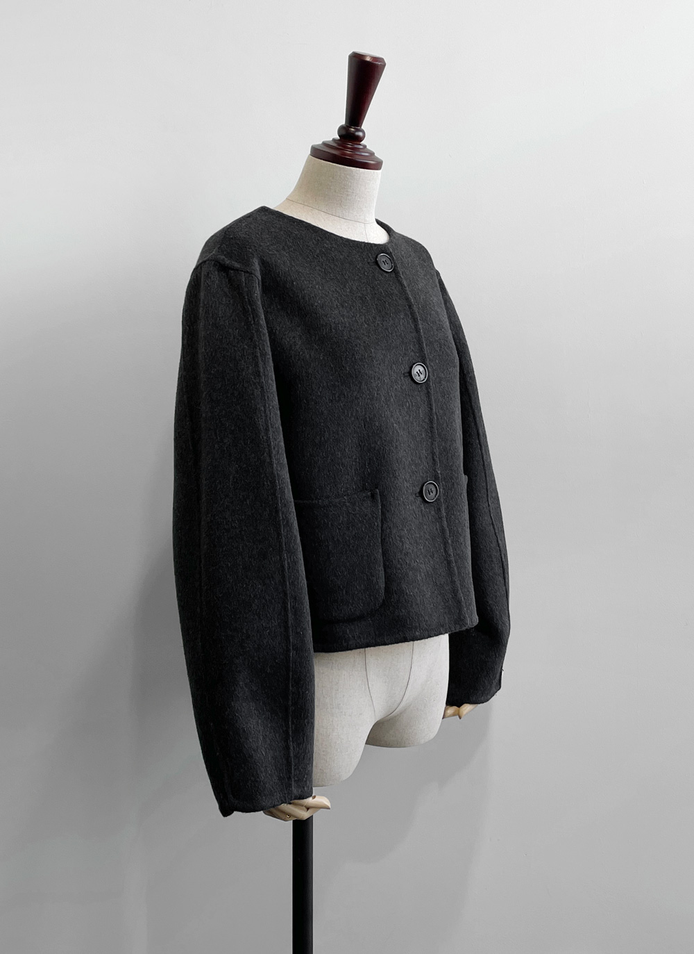 ウールラウンドネックバルーンショートジャケット | DHOLIC | 詳細画像26