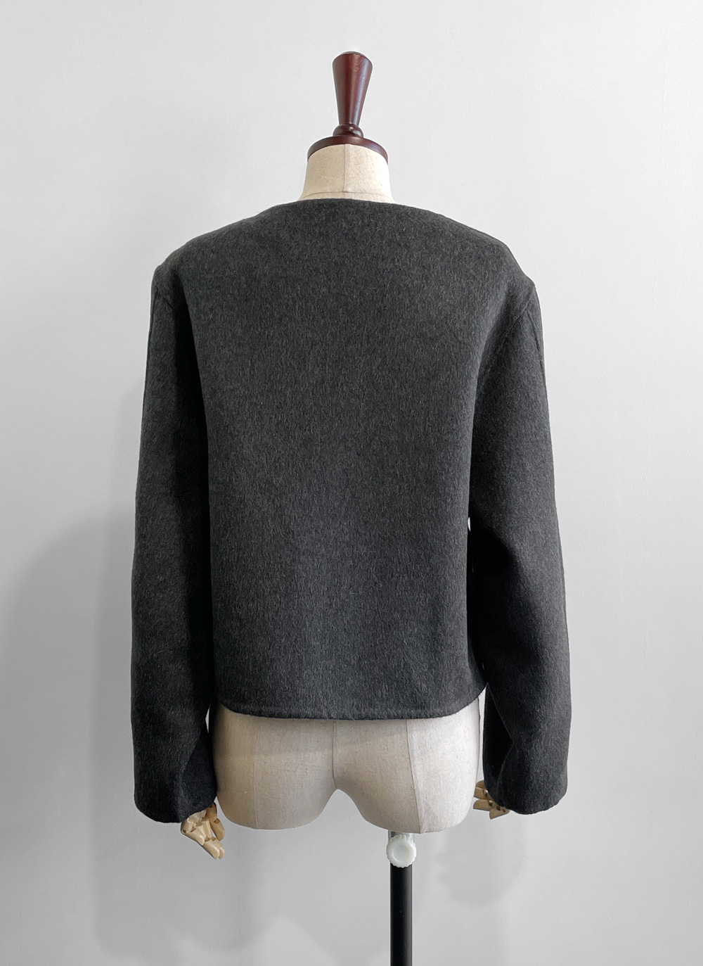 ウールラウンドネックバルーンショートジャケット | DHOLIC | 詳細画像27