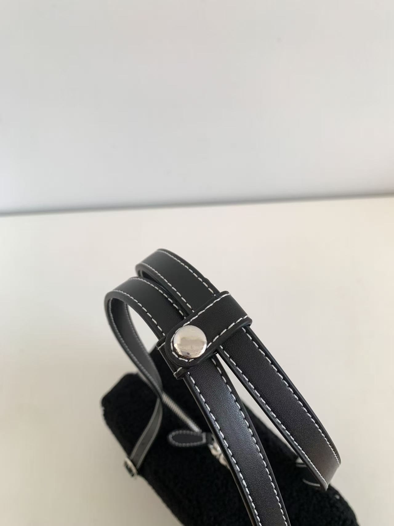 ボアレザー調ジップアップトートバッグショルダーバッグ | 詳細画像14