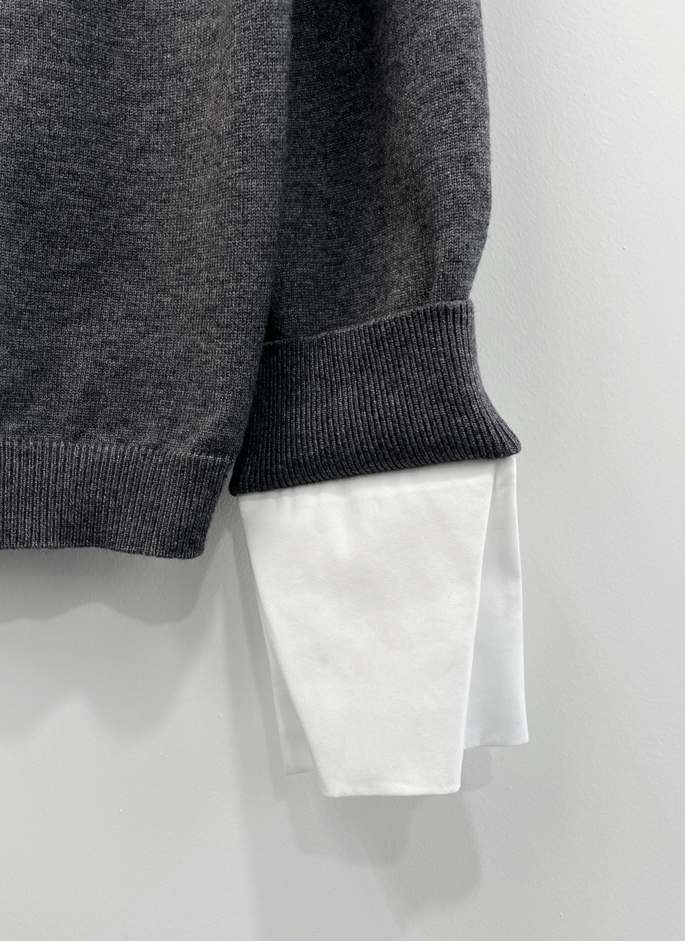 ラウンドネックレイヤード風無地ニット | DHOLIC | 詳細画像26