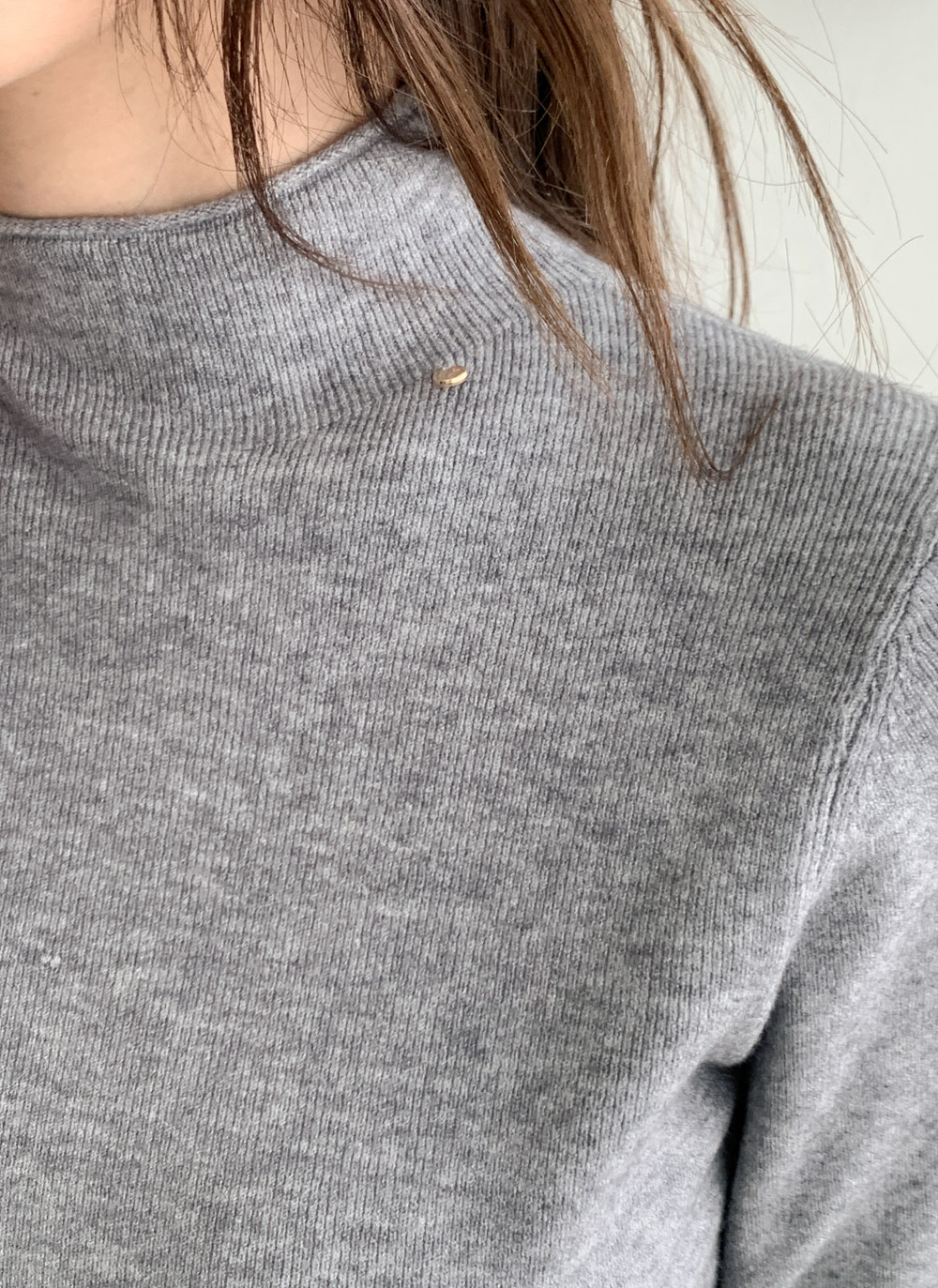 ウール混ハーフネック長袖ニット | DHOLIC | 詳細画像7