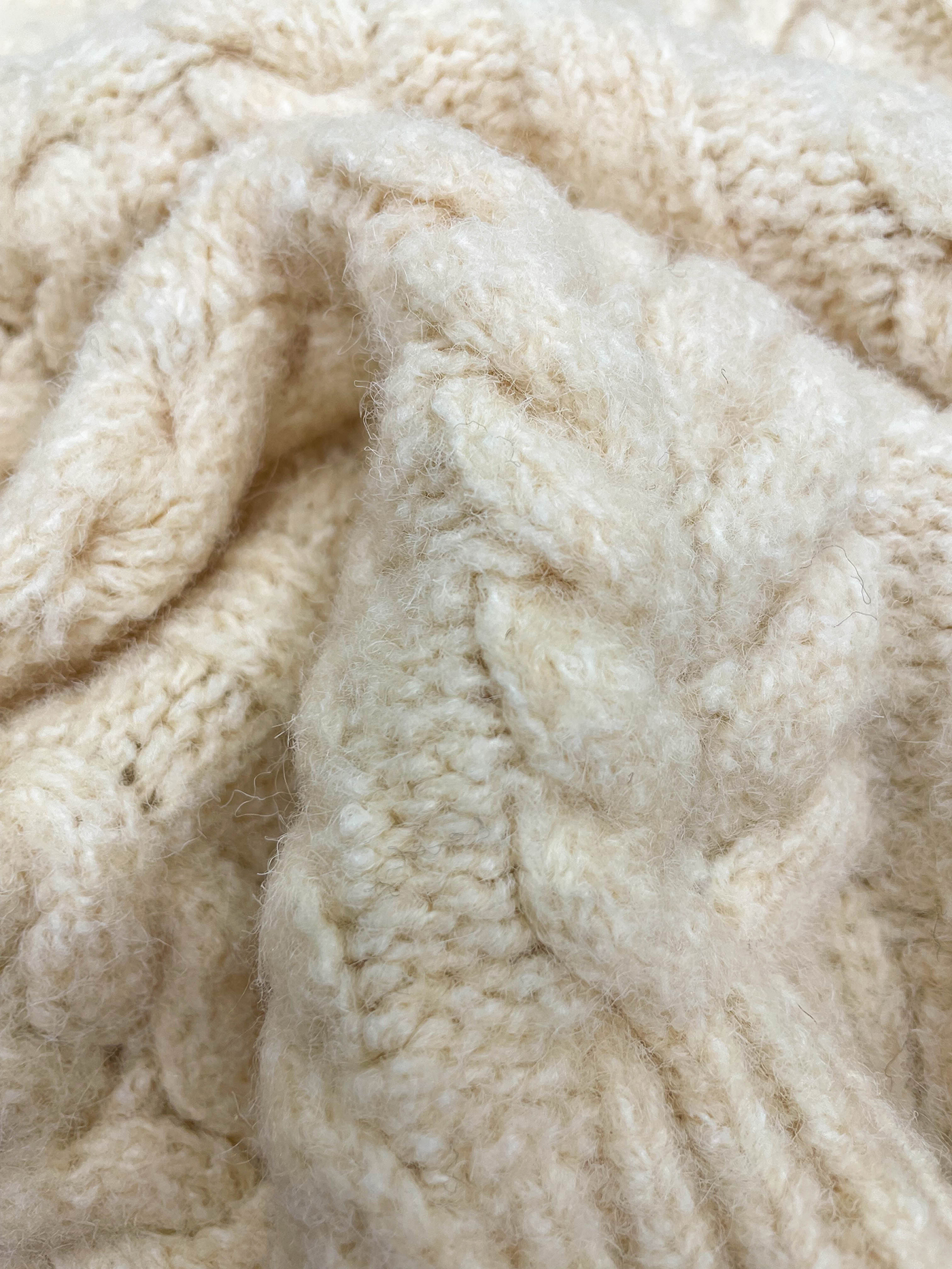 ラウンドネック長袖ケーブルニット | 詳細画像13