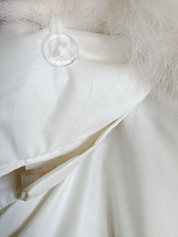 ウェルロンエコファージップアップショート長袖ダウンジャケットードセットファーセット | 詳細画像6