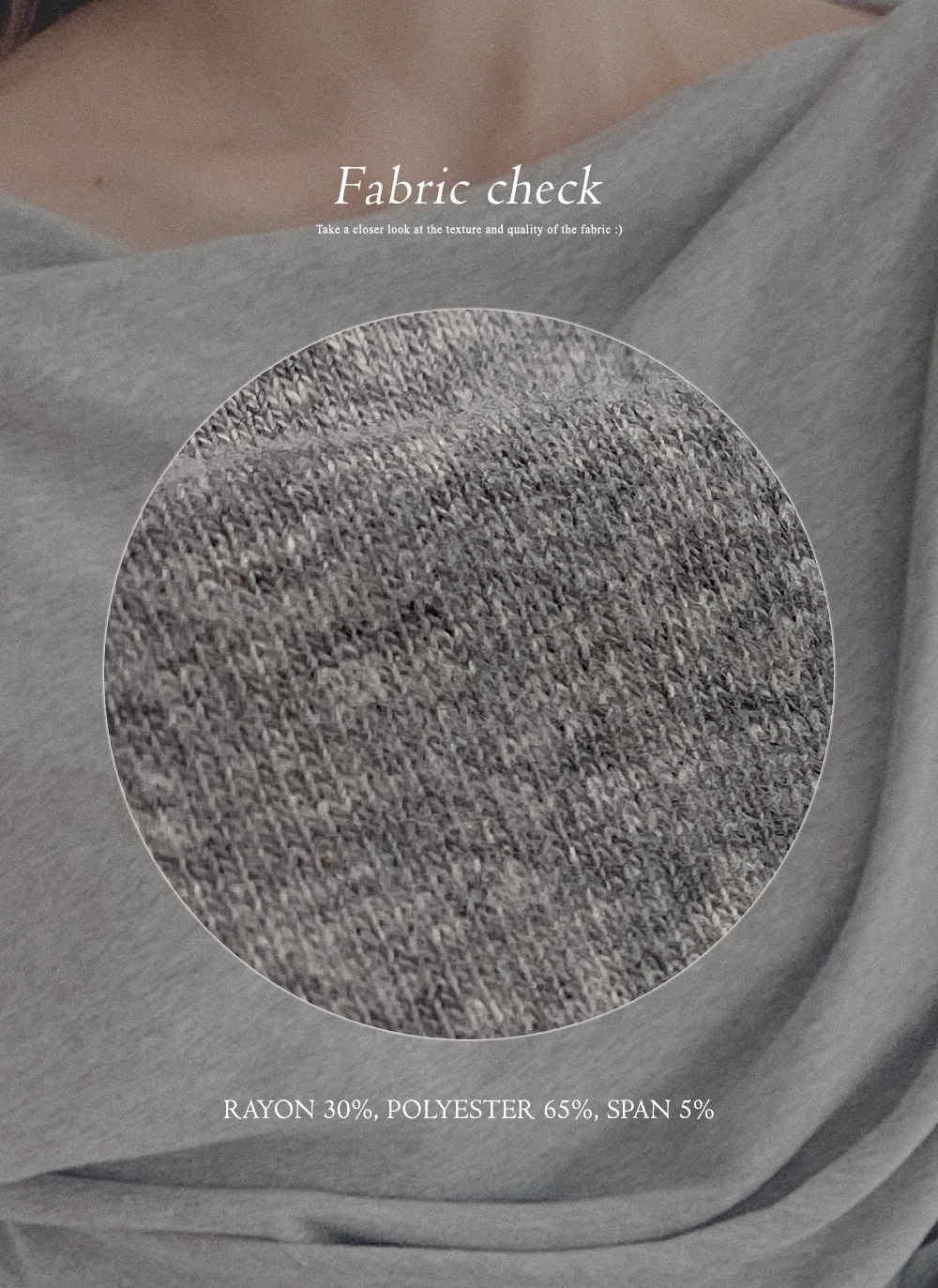 裏起毛ドレープボートネック無地Tシャツ | DHOLIC | 詳細画像4