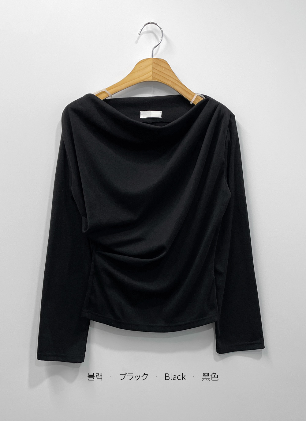 裏起毛ドレープボートネック無地Tシャツ | DHOLIC | 詳細画像28