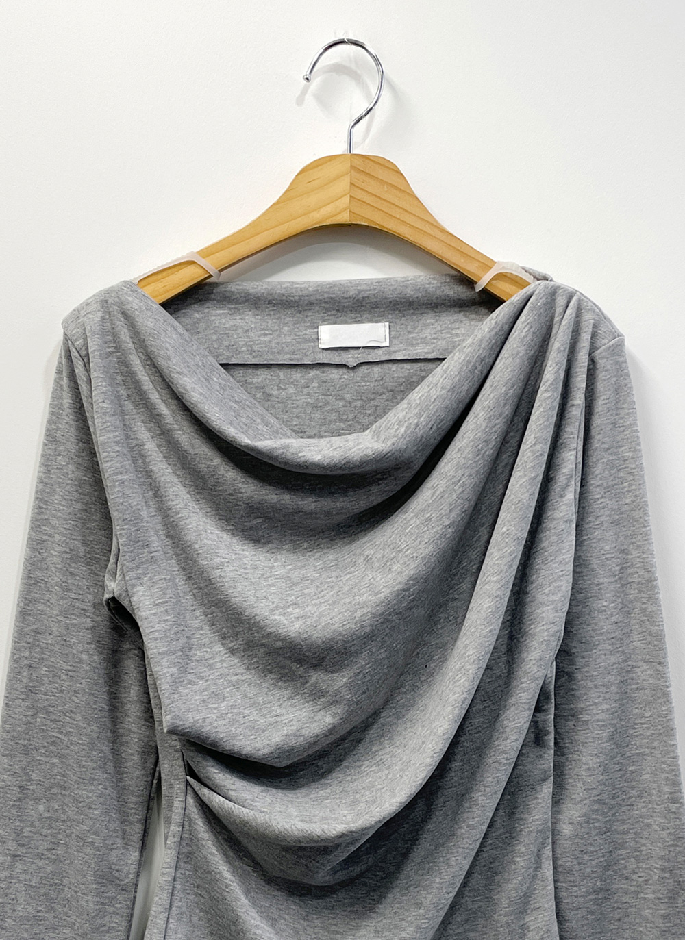 裏起毛ドレープボートネック無地Tシャツ | DHOLIC | 詳細画像31