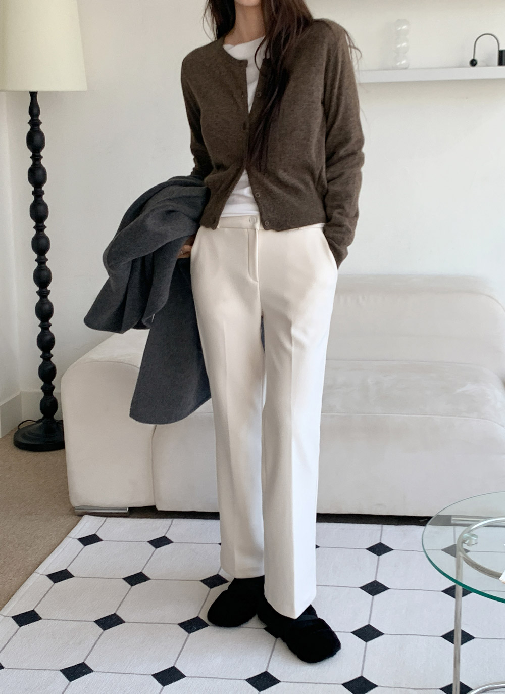 裏起毛ドレープボートネック無地Tシャツ | DHOLIC | 詳細画像25