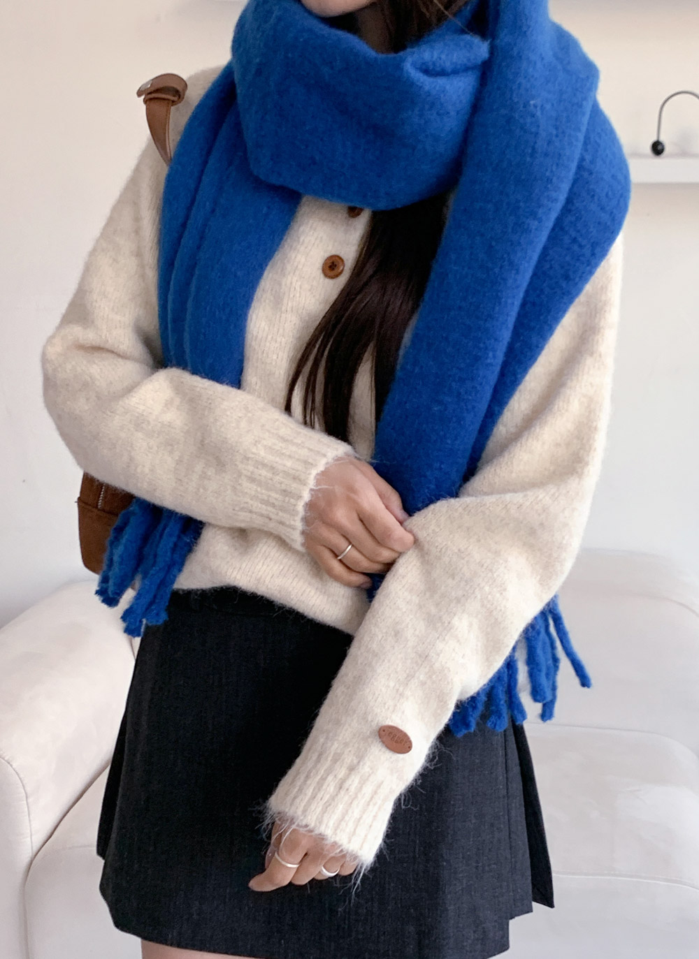 メランジボタンラグランニット | DHOLIC | 詳細画像9