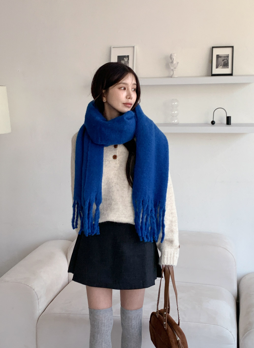 メランジボタンラグランニット | DHOLIC | 詳細画像10