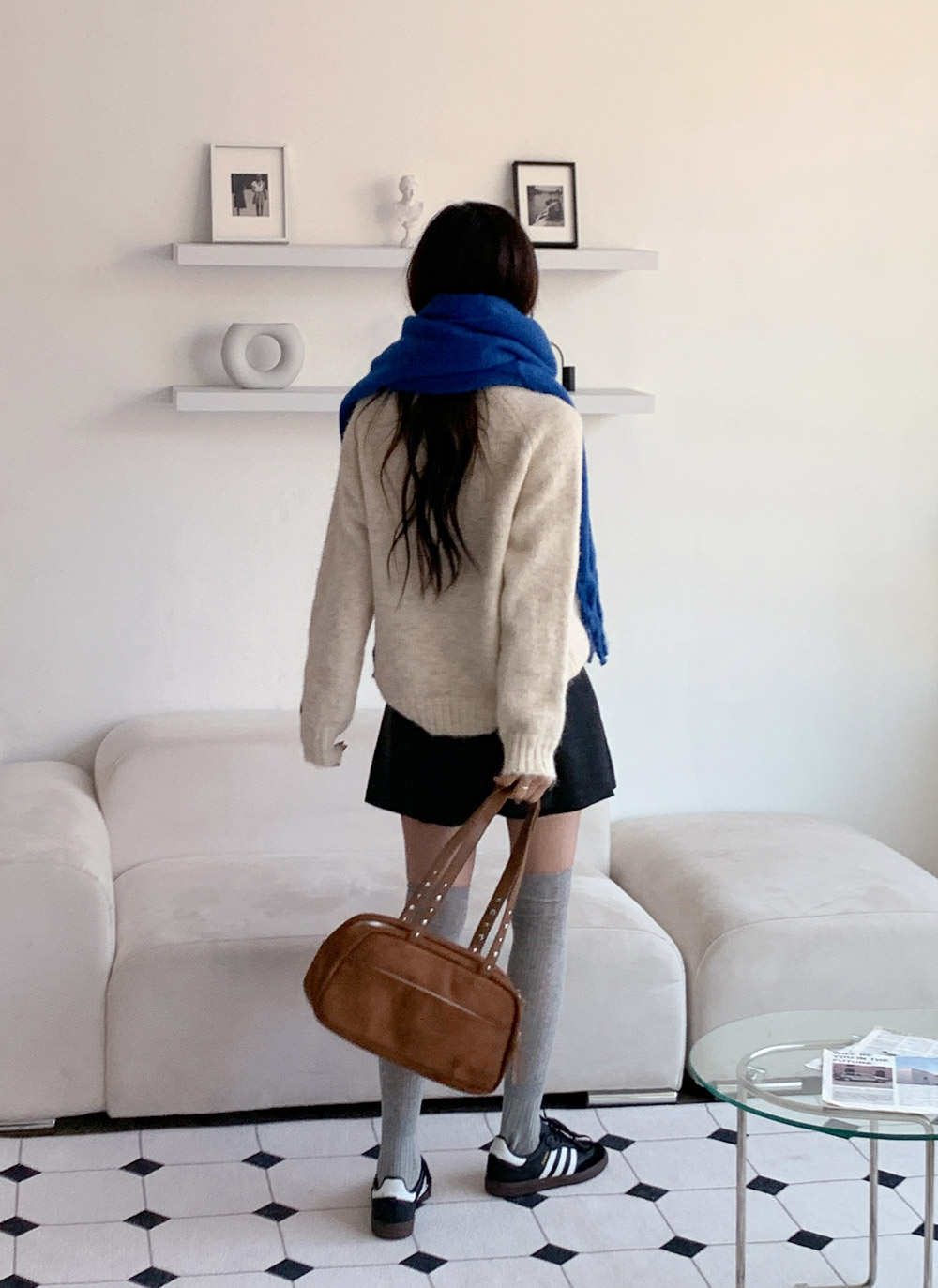 メランジボタンラグランニット | DHOLIC | 詳細画像13