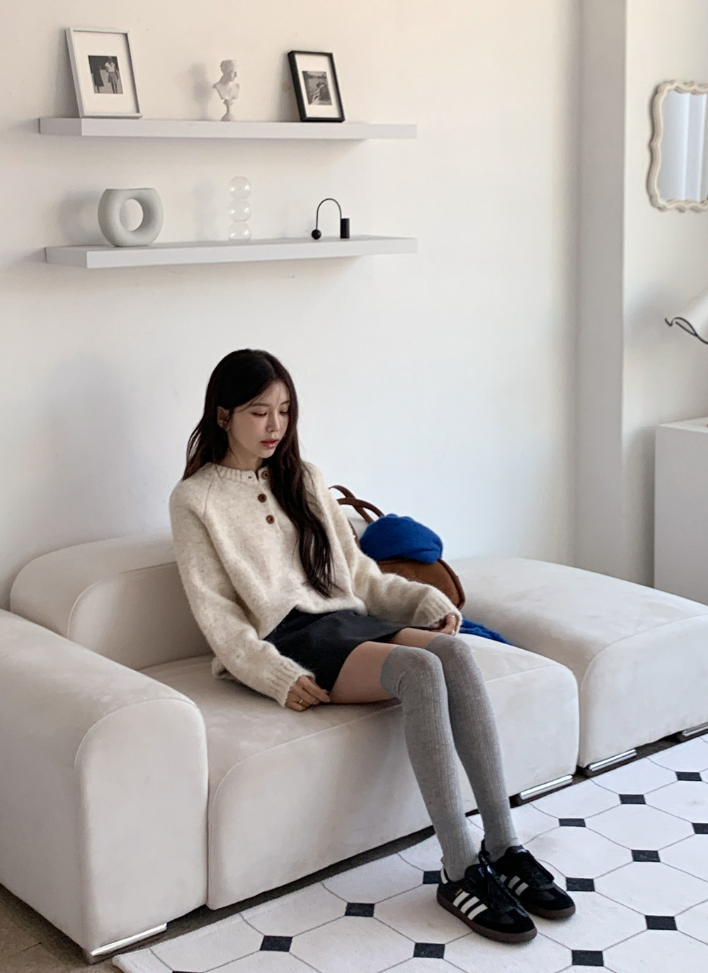 メランジボタンラグランニット | DHOLIC | 詳細画像17