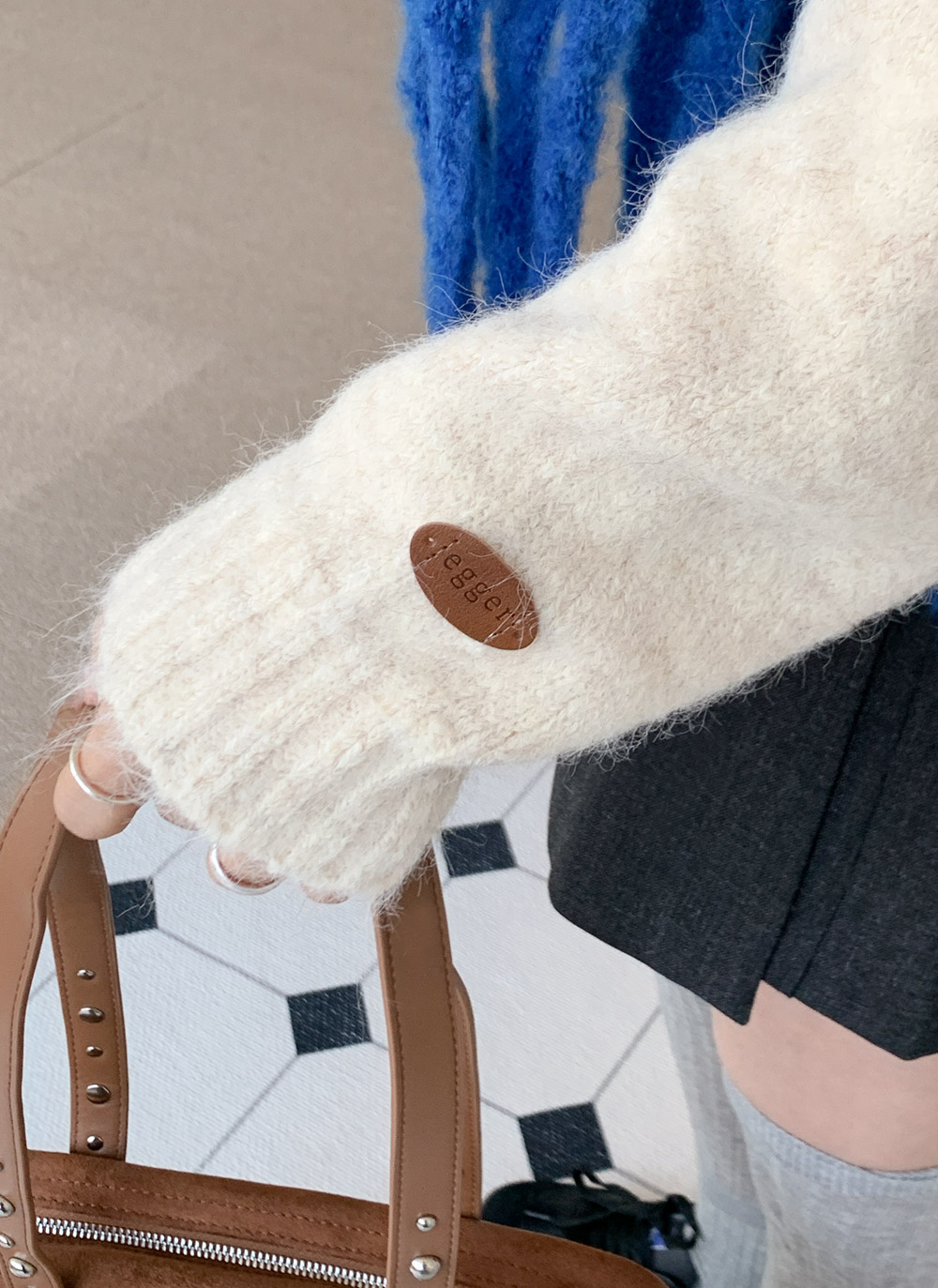 メランジボタンラグランニット | DHOLIC | 詳細画像18