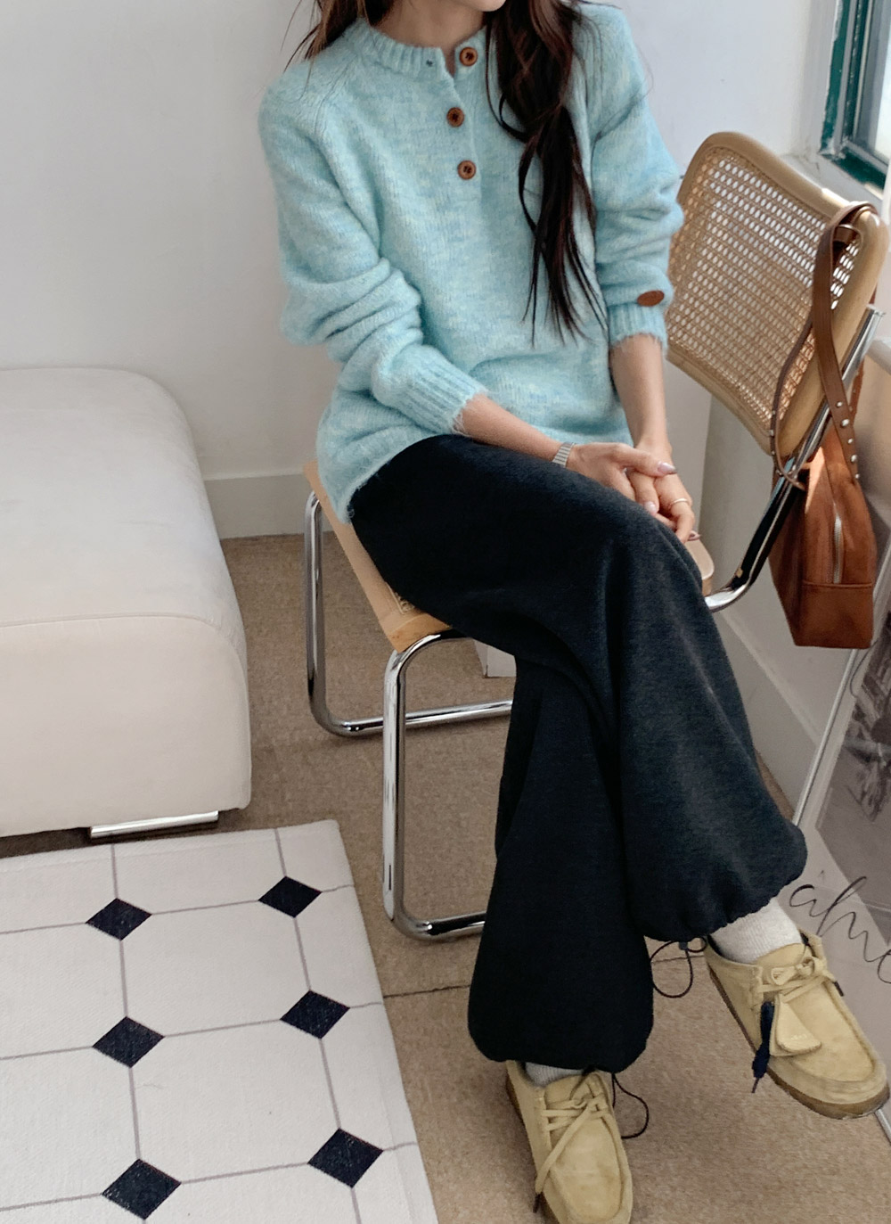 メランジボタンラグランニット | DHOLIC | 詳細画像20