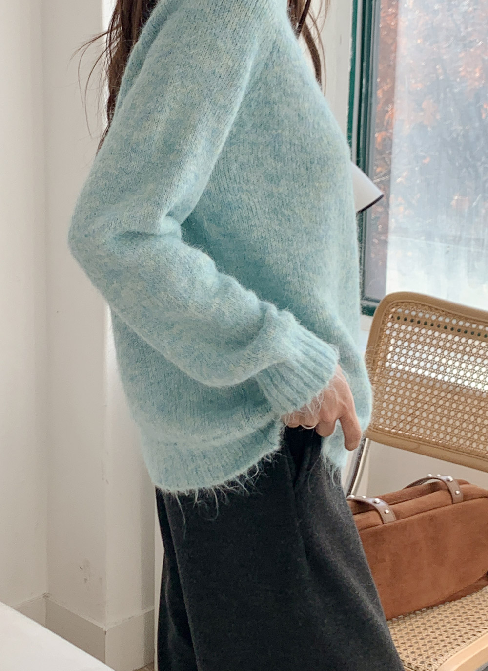 メランジボタンラグランニット | DHOLIC | 詳細画像25