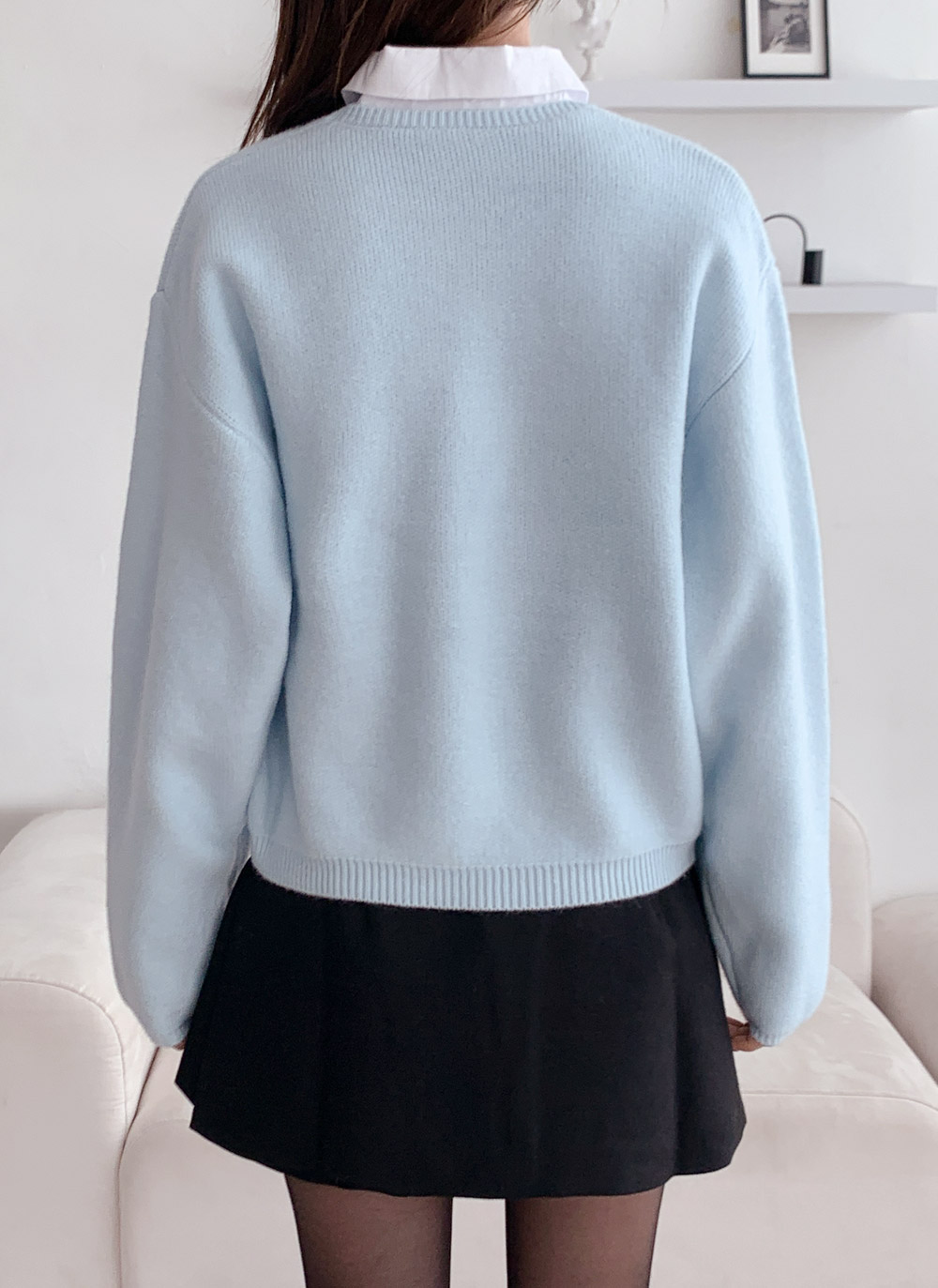 長袖セミクロップド無地ニット | DHOLIC | 詳細画像21