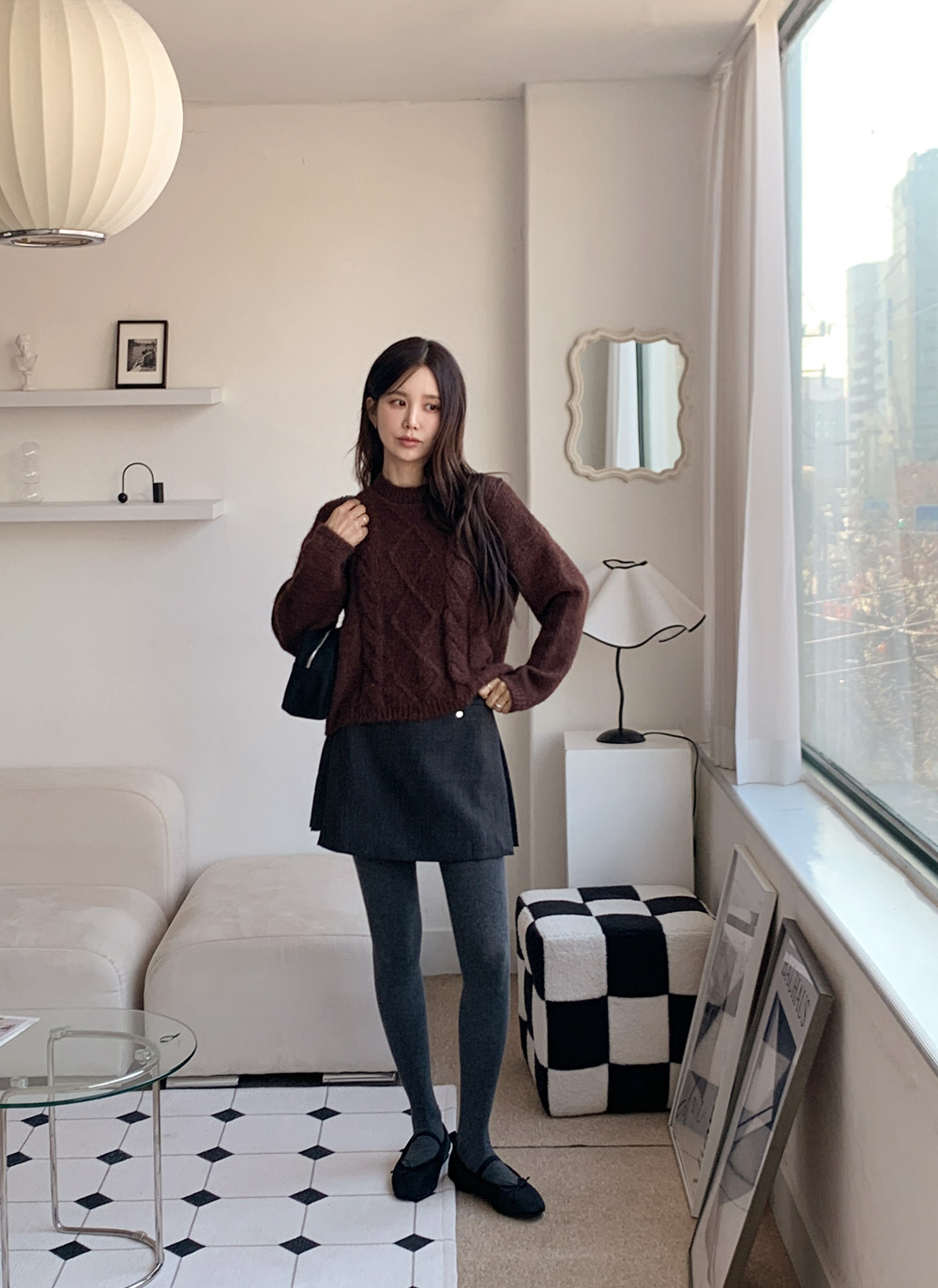 ラウンドネックケーブルニット | DHOLIC | 詳細画像18