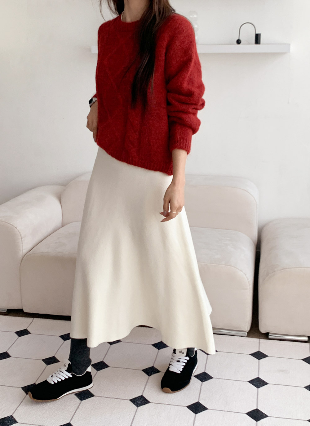 ラウンドネックケーブルニット | DHOLIC | 詳細画像19