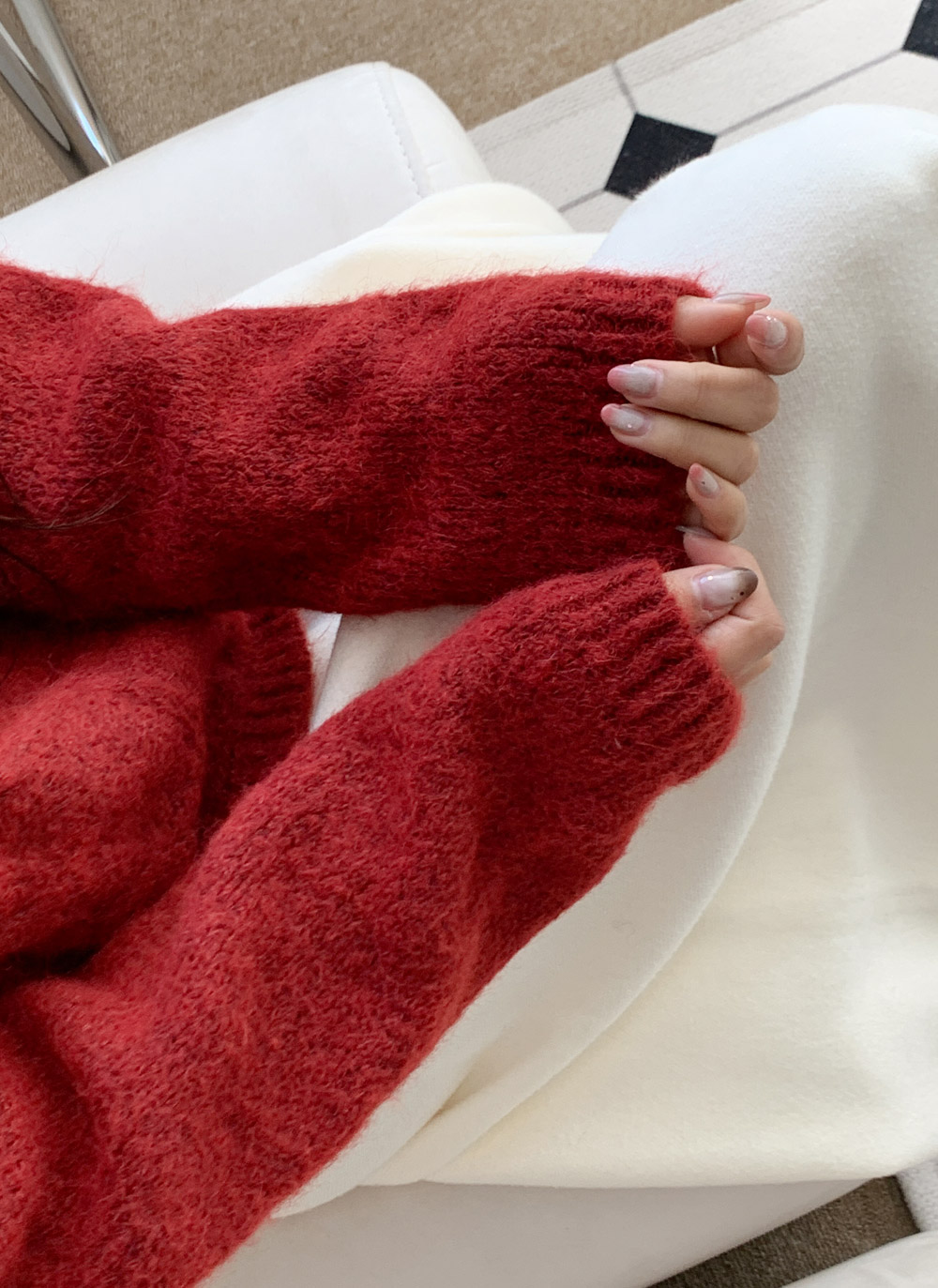 ラウンドネックケーブルニット | DHOLIC | 詳細画像24