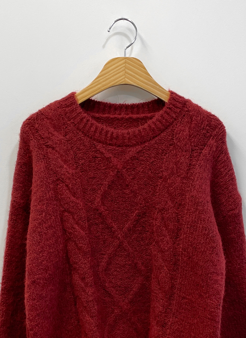 ラウンドネックケーブルニット | DHOLIC | 詳細画像35