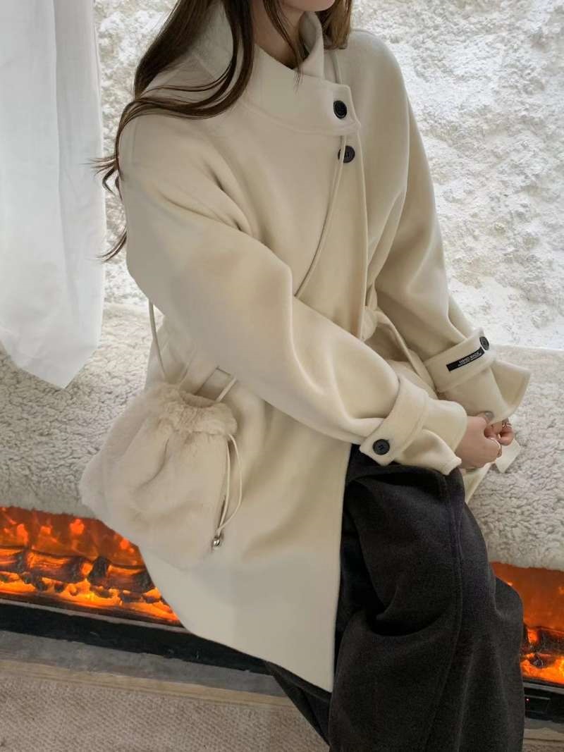 エコファードローストリングレオパードカラーショルダーバッグ | 詳細画像4