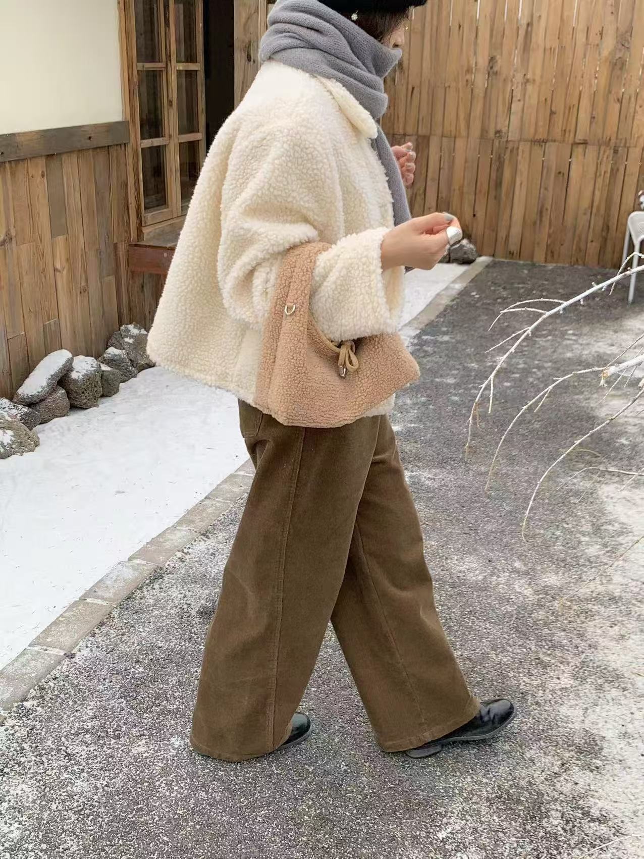 フェイクウールカラーショルダーバッグ | 詳細画像5