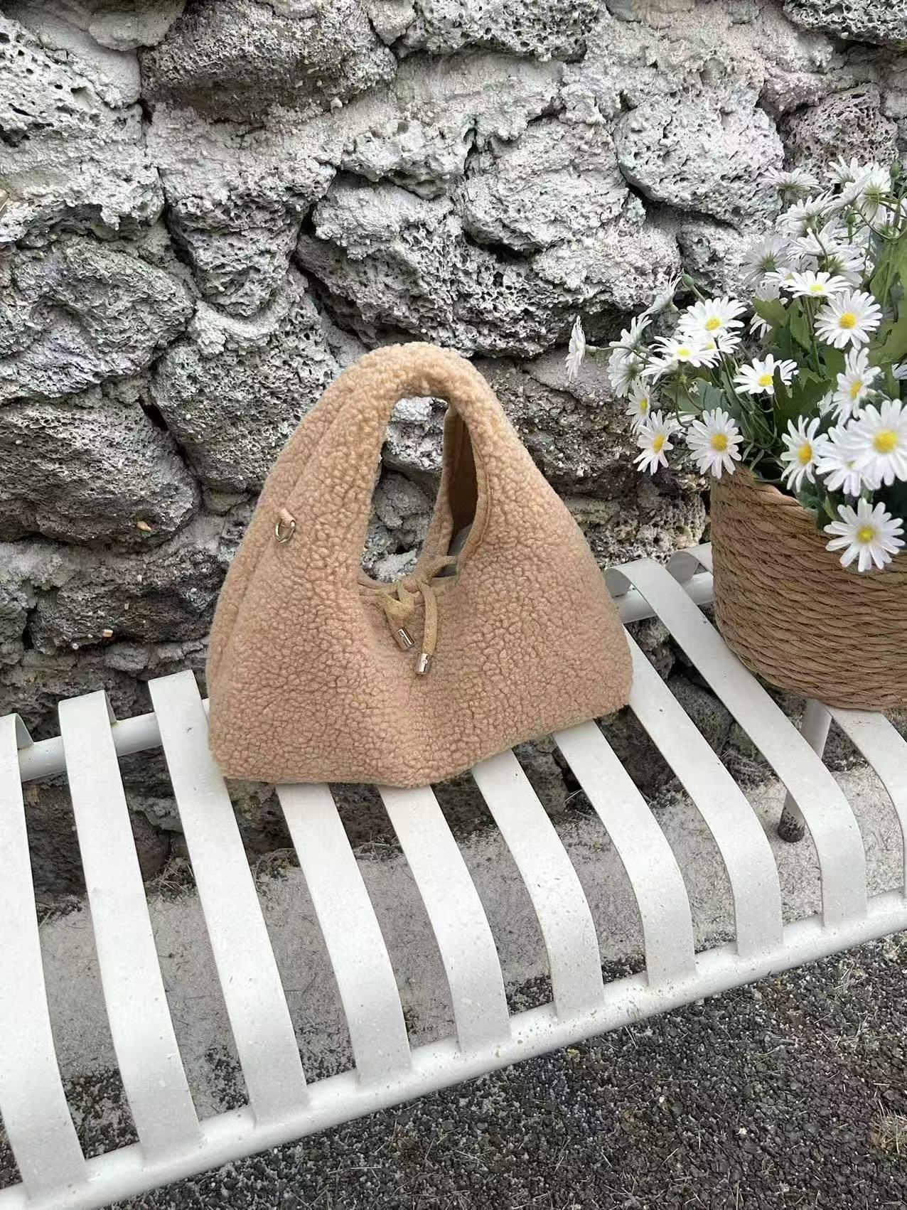 フェイクウールカラーショルダーバッグ | 詳細画像11