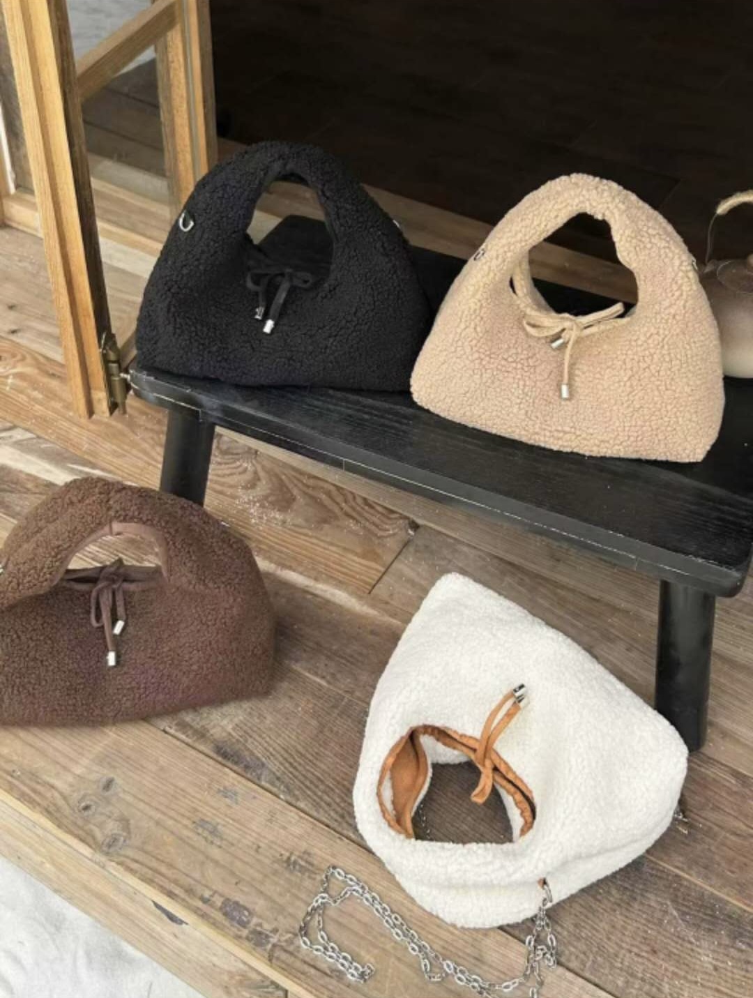 フェイクウールカラーショルダーバッグ | 詳細画像12